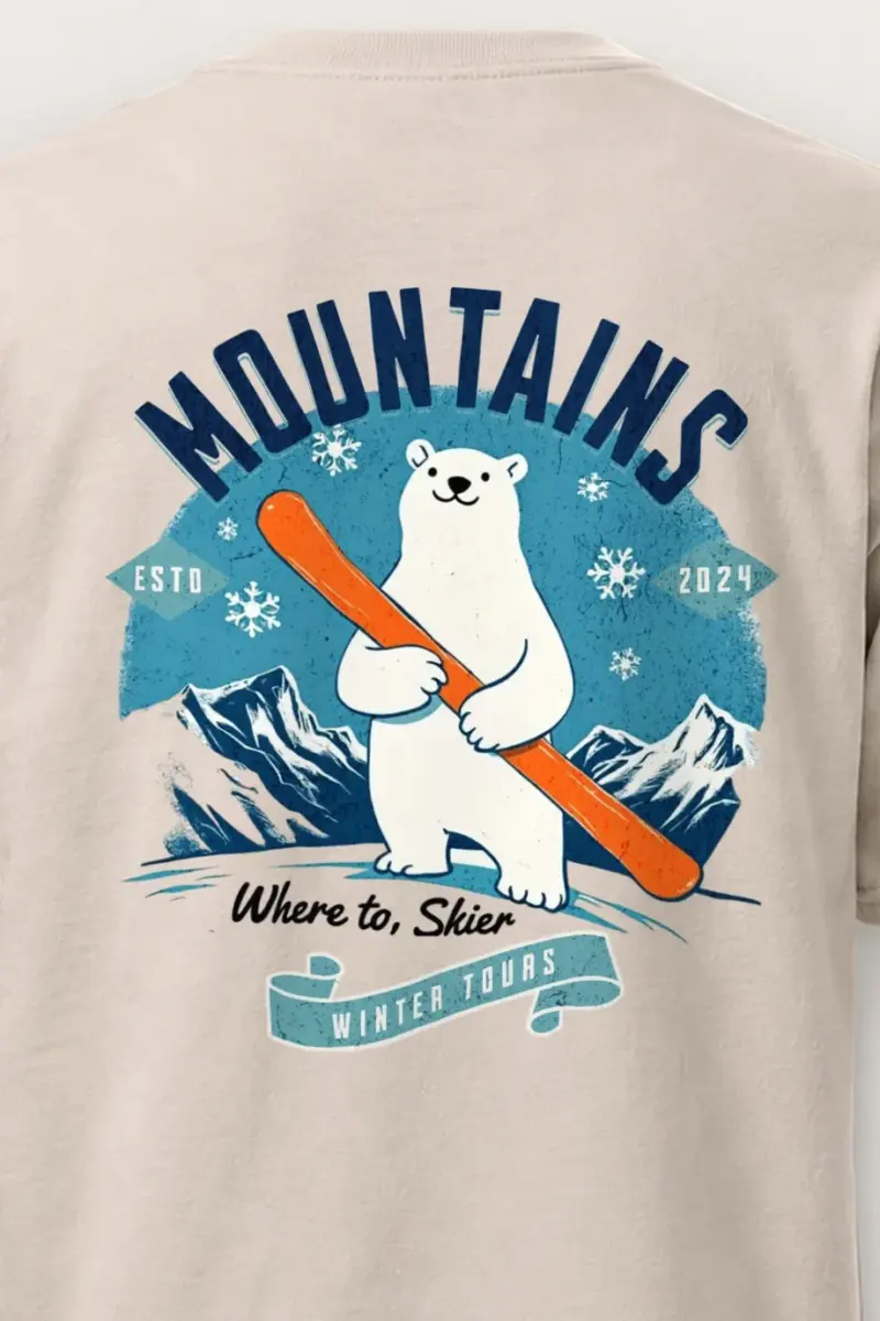 "Winter Tours" Heavyweight Unisex Crewneck T-shirt