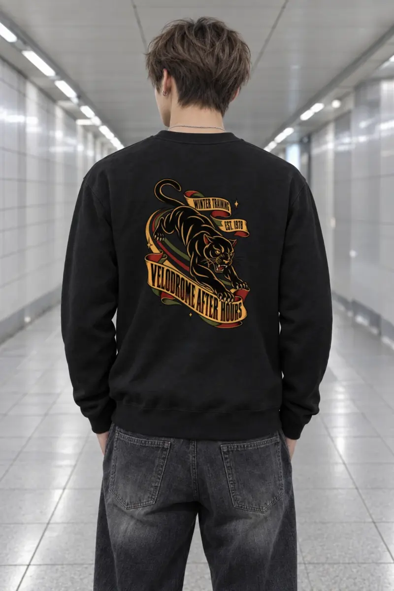 “Winter Training Velodrome After Hours” Heavy Blend Unisex Crewneck Sweatshirt