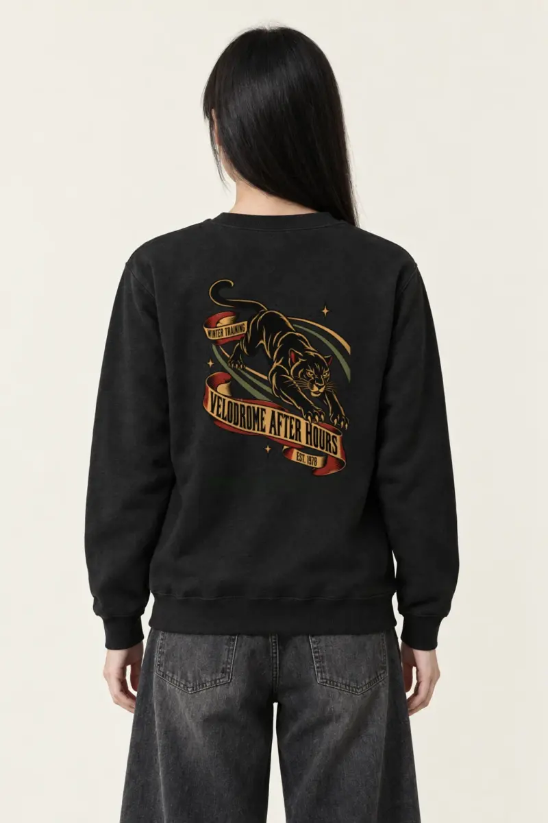 “Winter Training Velodrome” Heavy Blend Unisex Crewneck Sweatshirt