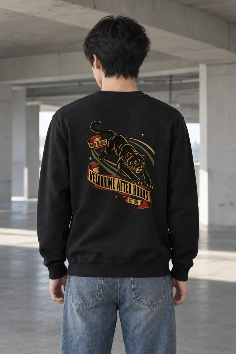 "Winter Training Velodrome" Heavy Blend Unisex Crewneck Sweatshirt
