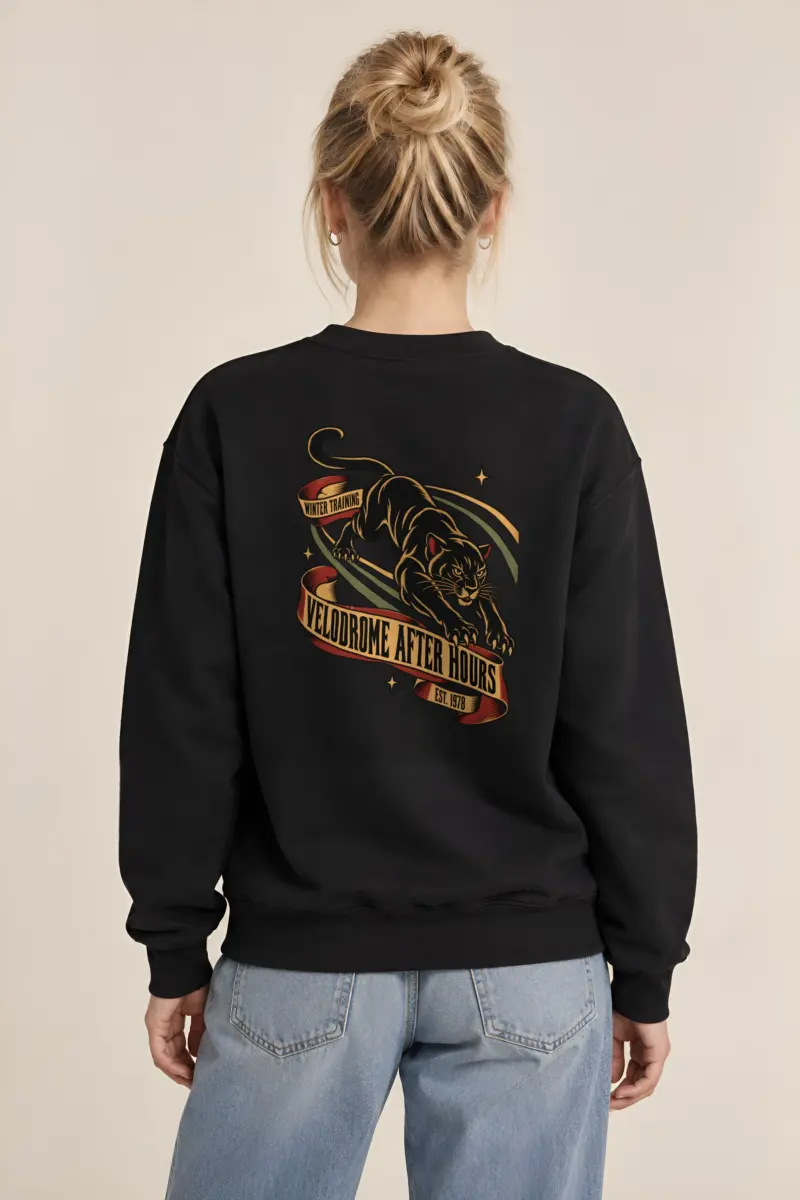 "Winter Training Velodrome" Heavy Blend Unisex Crewneck Sweatshirt