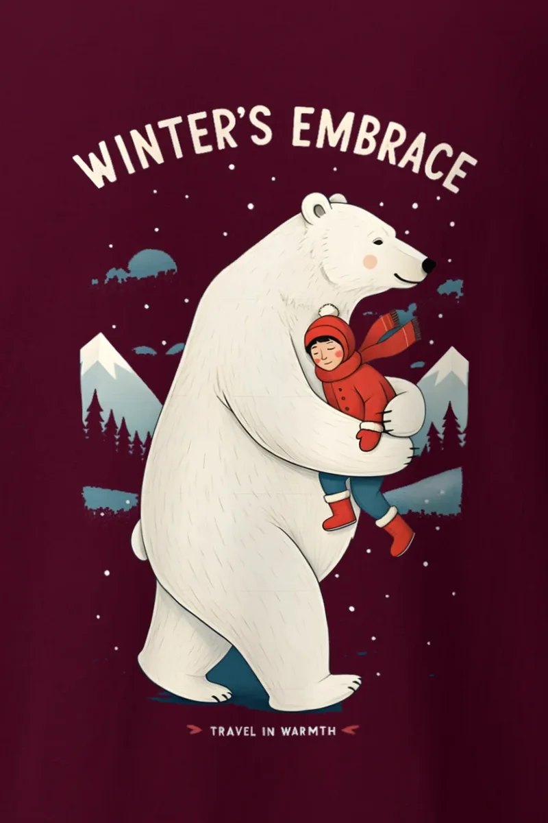"Winter’s Embrace" Heavyweight Unisex Crewneck T-shirt
