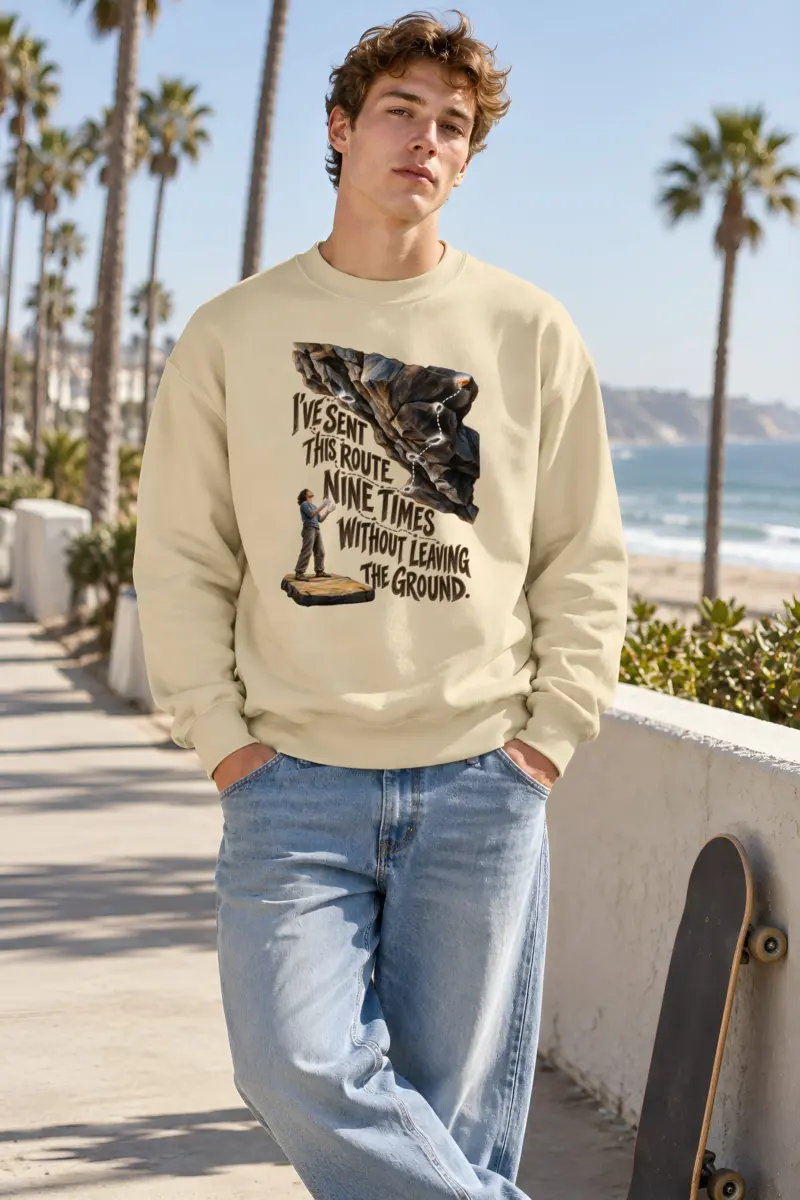 “Without Leaving The Ground” Unisex Crewneck Sweatshirt
