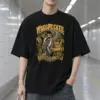 "Woodpecker Hold That Thought" Men's Oversized Heavyweight Crewneck T-Shirt