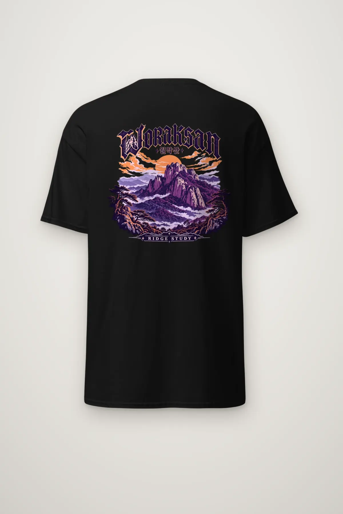 "Woraksan Ridge Study" Heavyweight Unisex Crewneck T-shirt