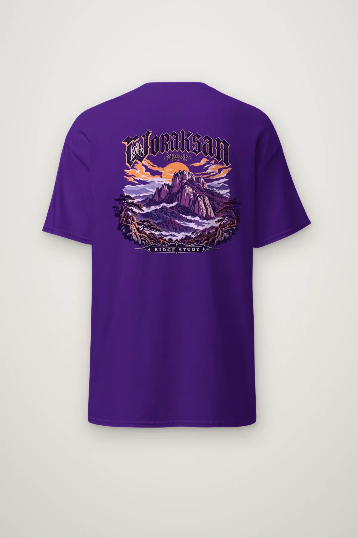 "Woraksan Ridge Study" Heavyweight Unisex Crewneck T-shirt