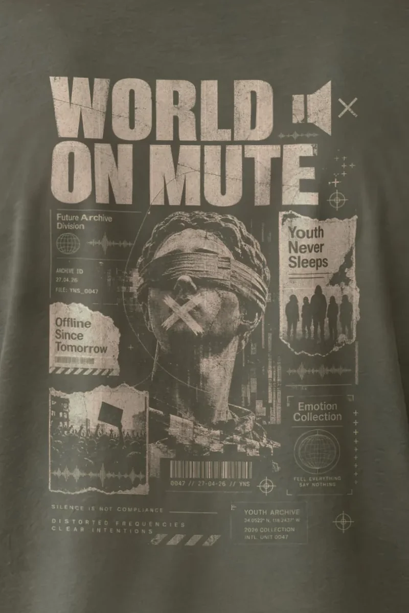 "World On Mute" Unisex Longsleeve T-shirt