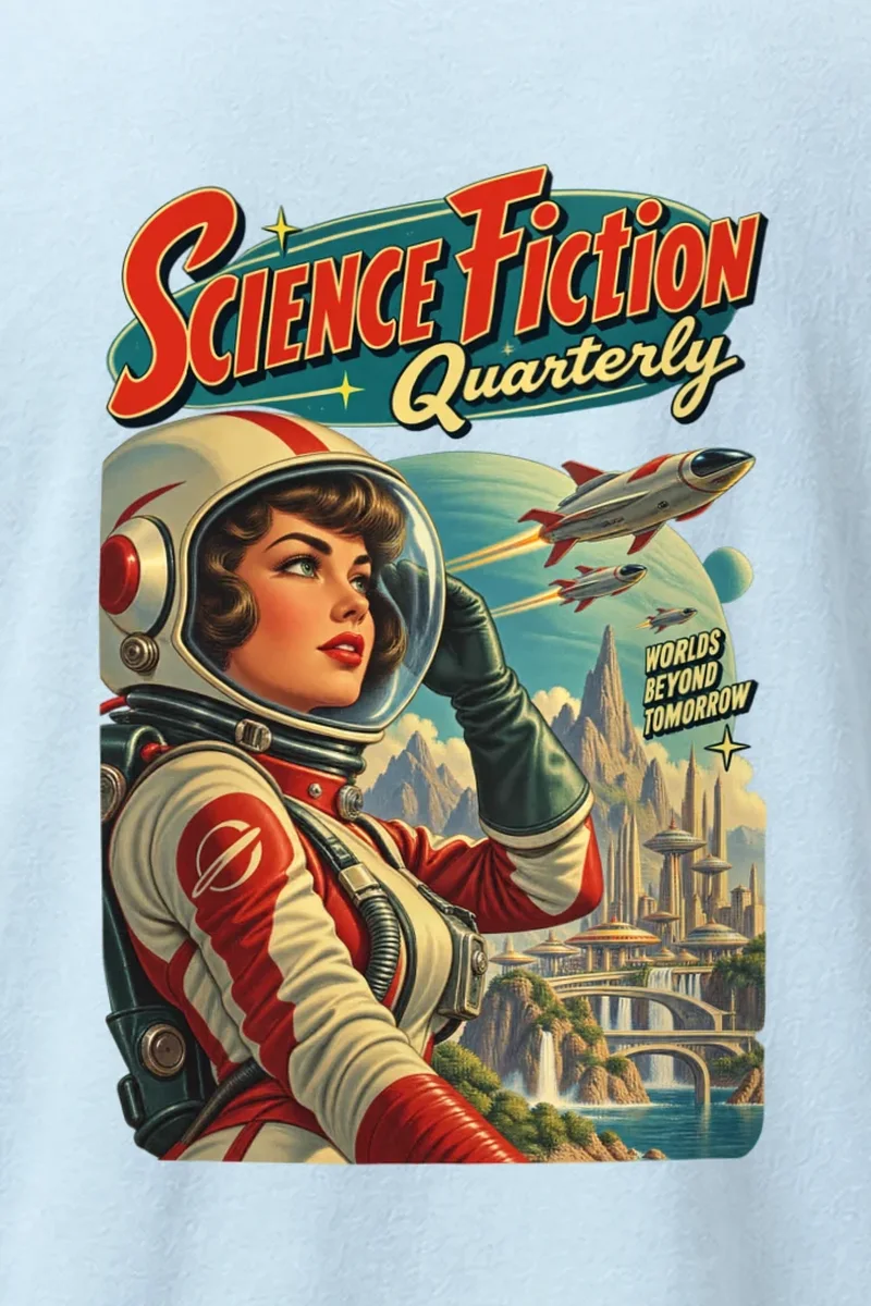 "Worlds Beyond Tomorrow" Heavyweight Unisex Crewneck T-shirt