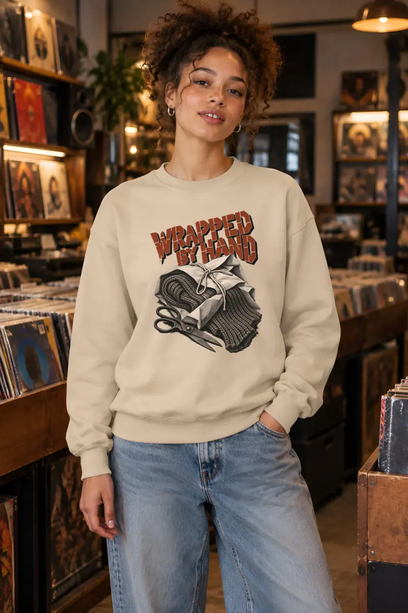 "Wrapped by Hand" Heavy Blend Unisex Crewneck Sweatshirt