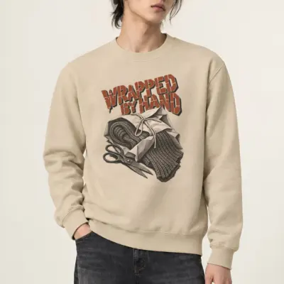 "Wrapped by Hand" Heavy Blend Unisex Crewneck Sweatshirt