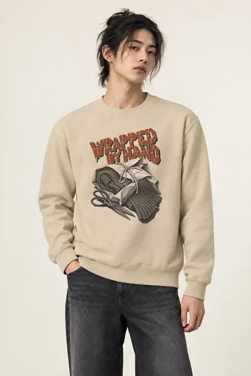 “Wrapped by Hand” Heavy Blend Unisex Crewneck Sweatshirt