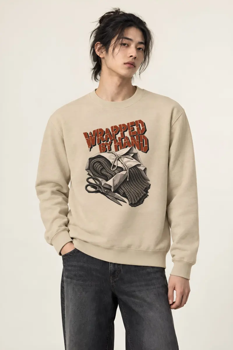 "Wrapped by Hand" Heavy Blend Unisex Crewneck Sweatshirt