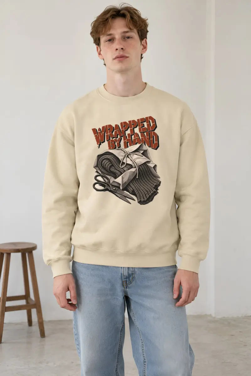 "Wrapped by Hand" Heavy Blend Unisex Crewneck Sweatshirt