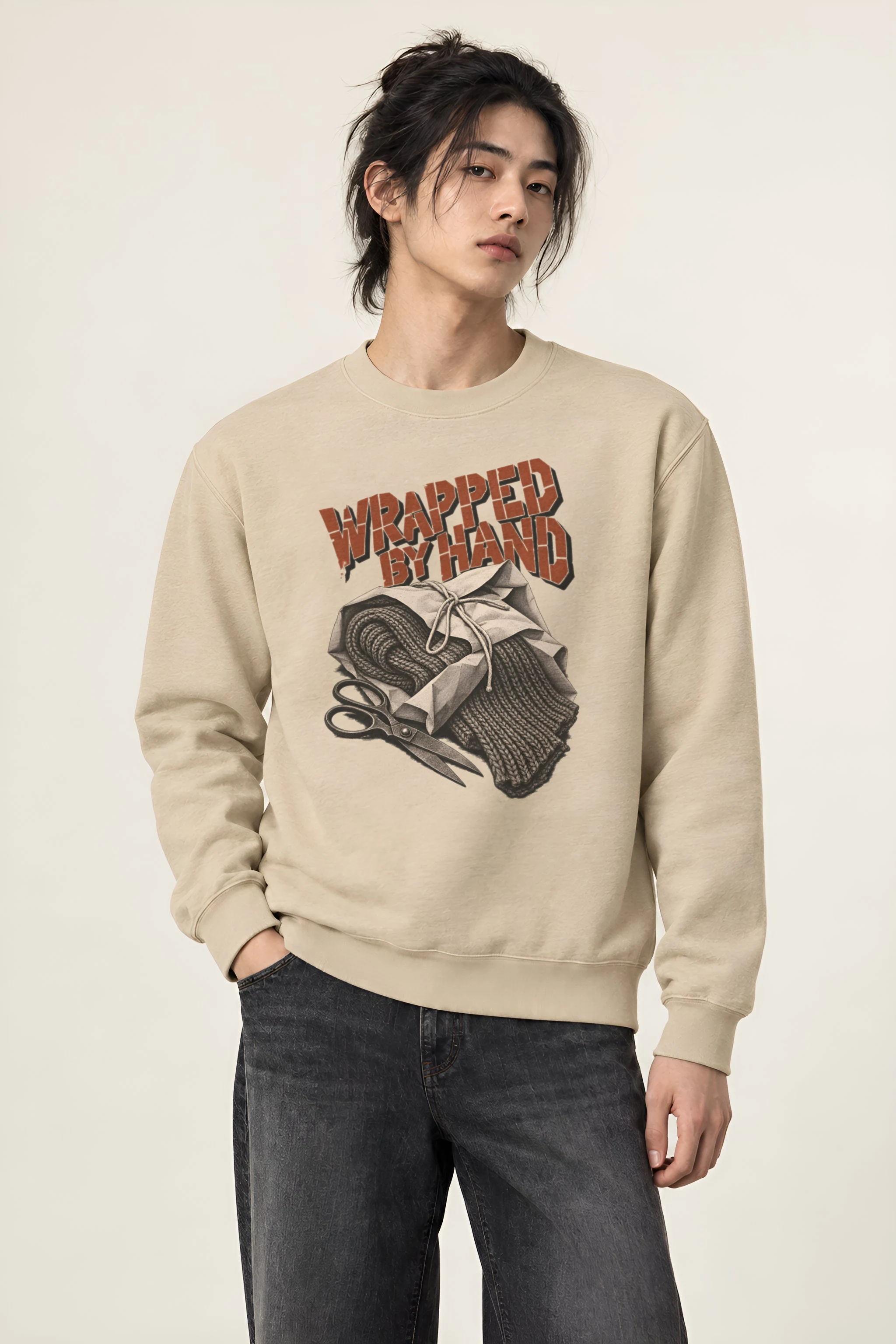 "Wrapped by Hand" Heavy Blend Unisex Crewneck Sweatshirt