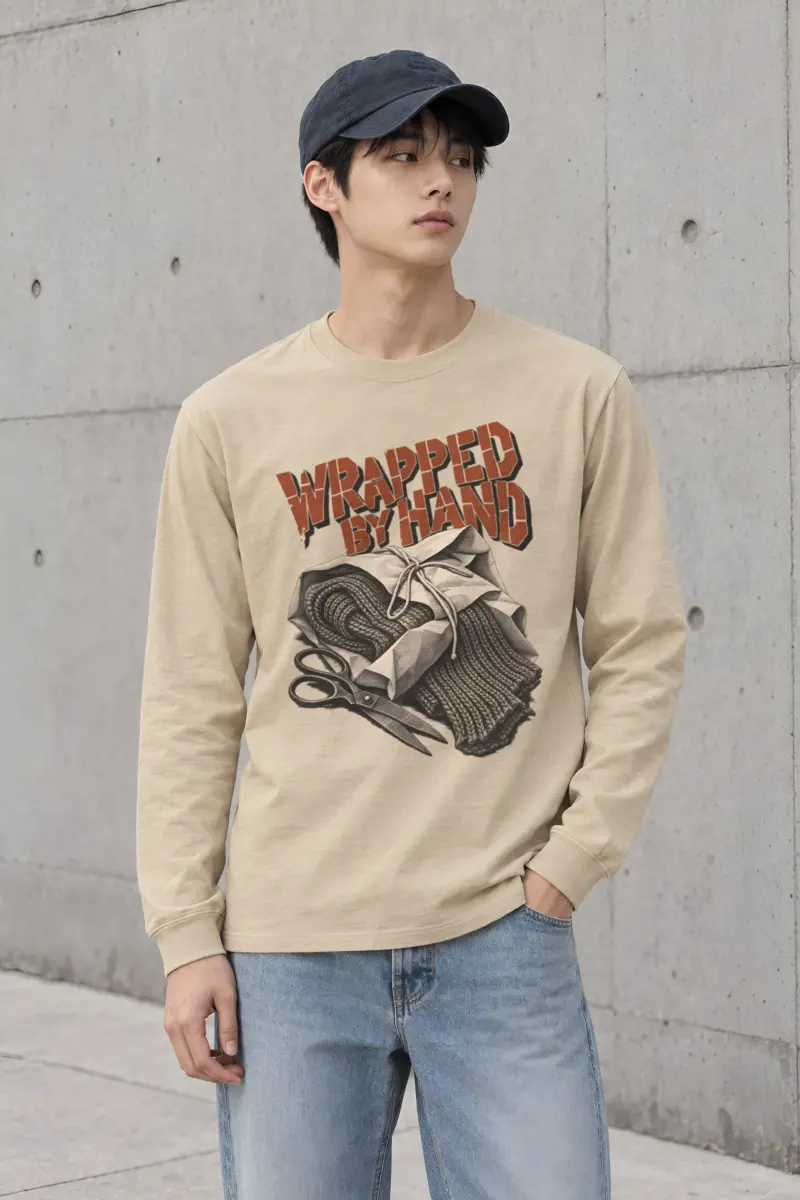"Wrapped By Hand" Unisex Longsleeve T-shirt