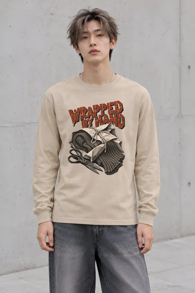 "Wrapped By Hand" Unisex Longsleeve T-shirt