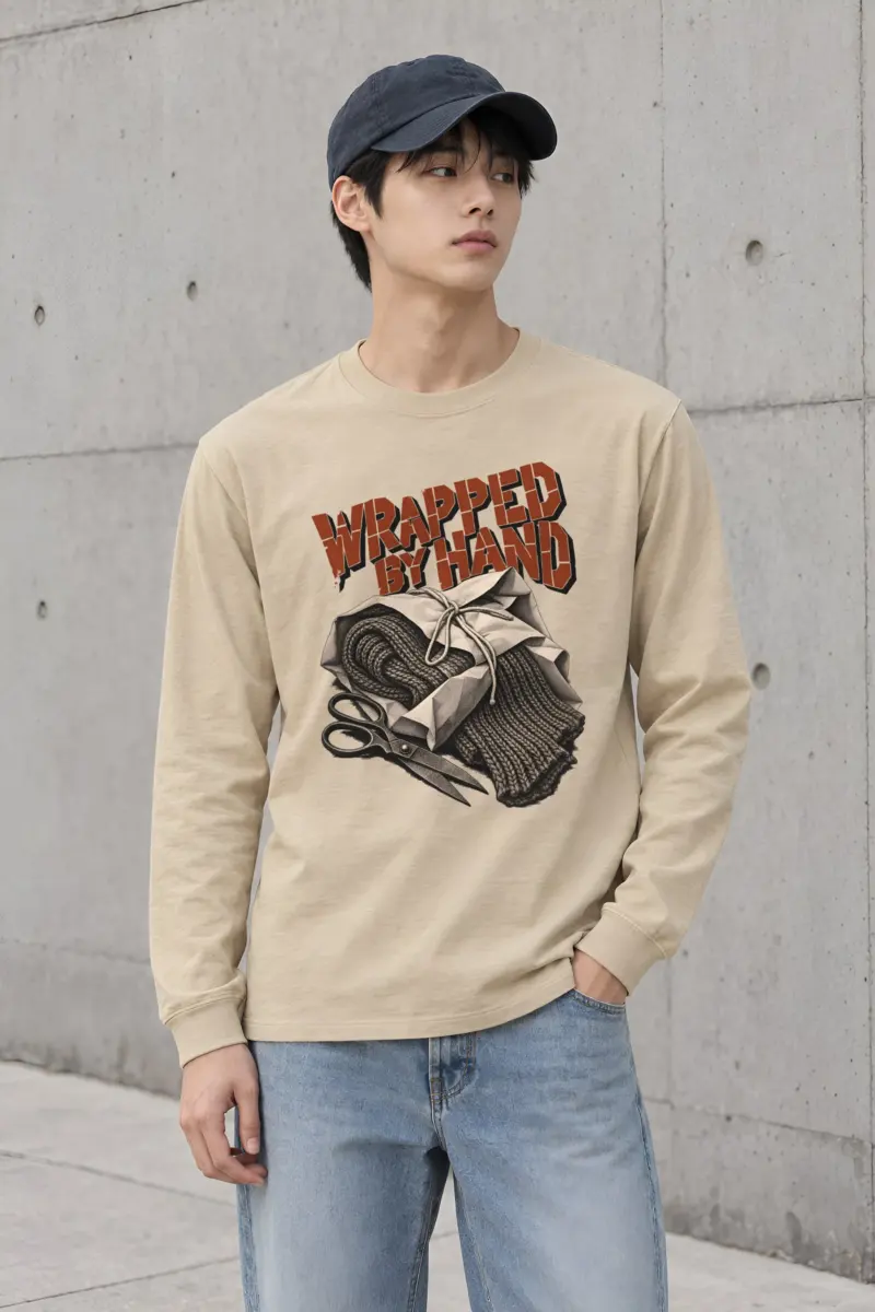 "Wrapped By Hand" Unisex Longsleeve T-shirt