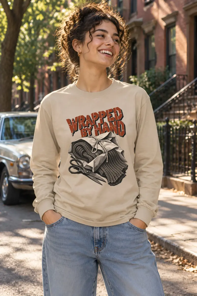 "Wrapped By Hand" Unisex Longsleeve T-shirt