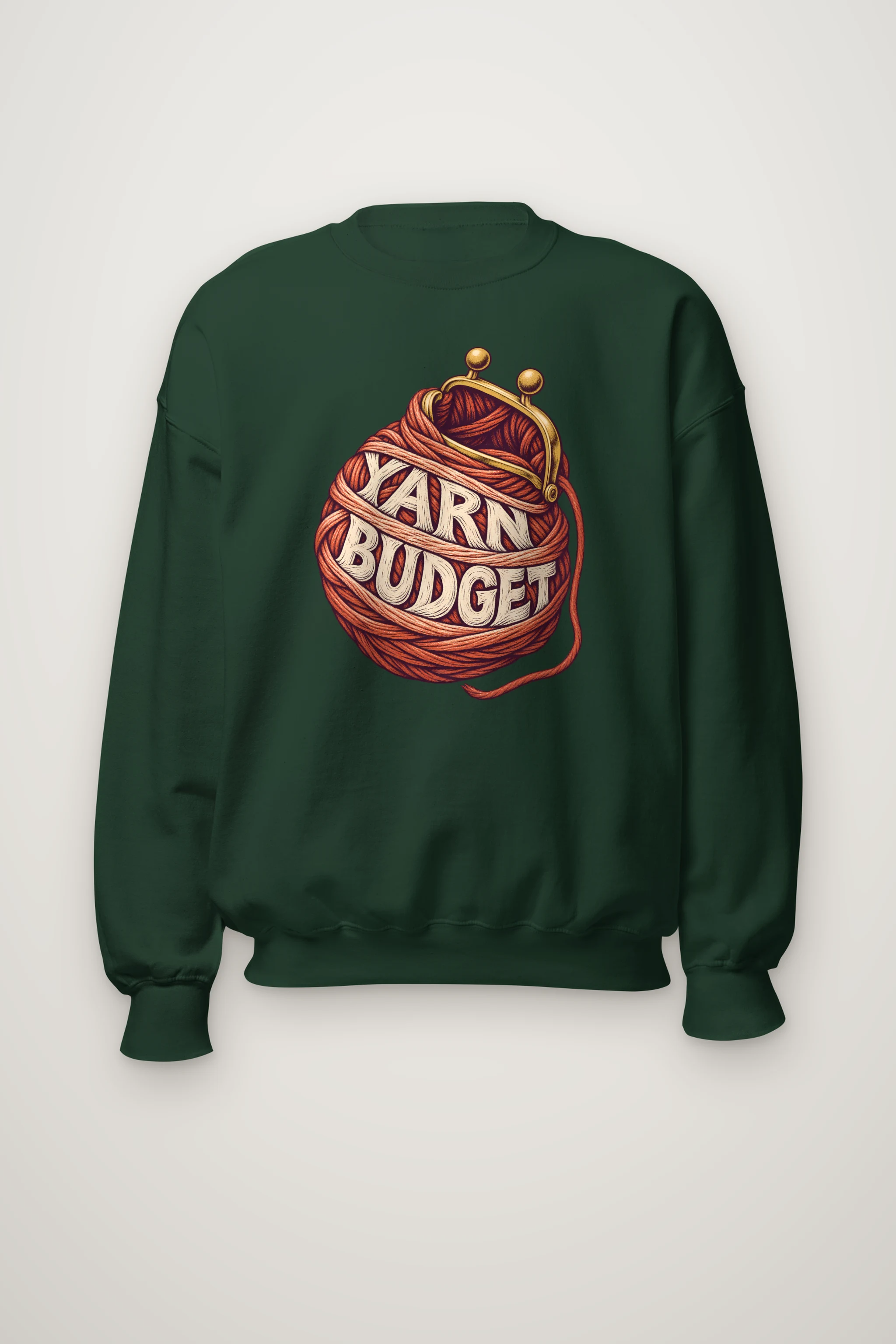 "Yarn Budget" Heavy Blend Unisex Crewneck Sweatshirt
