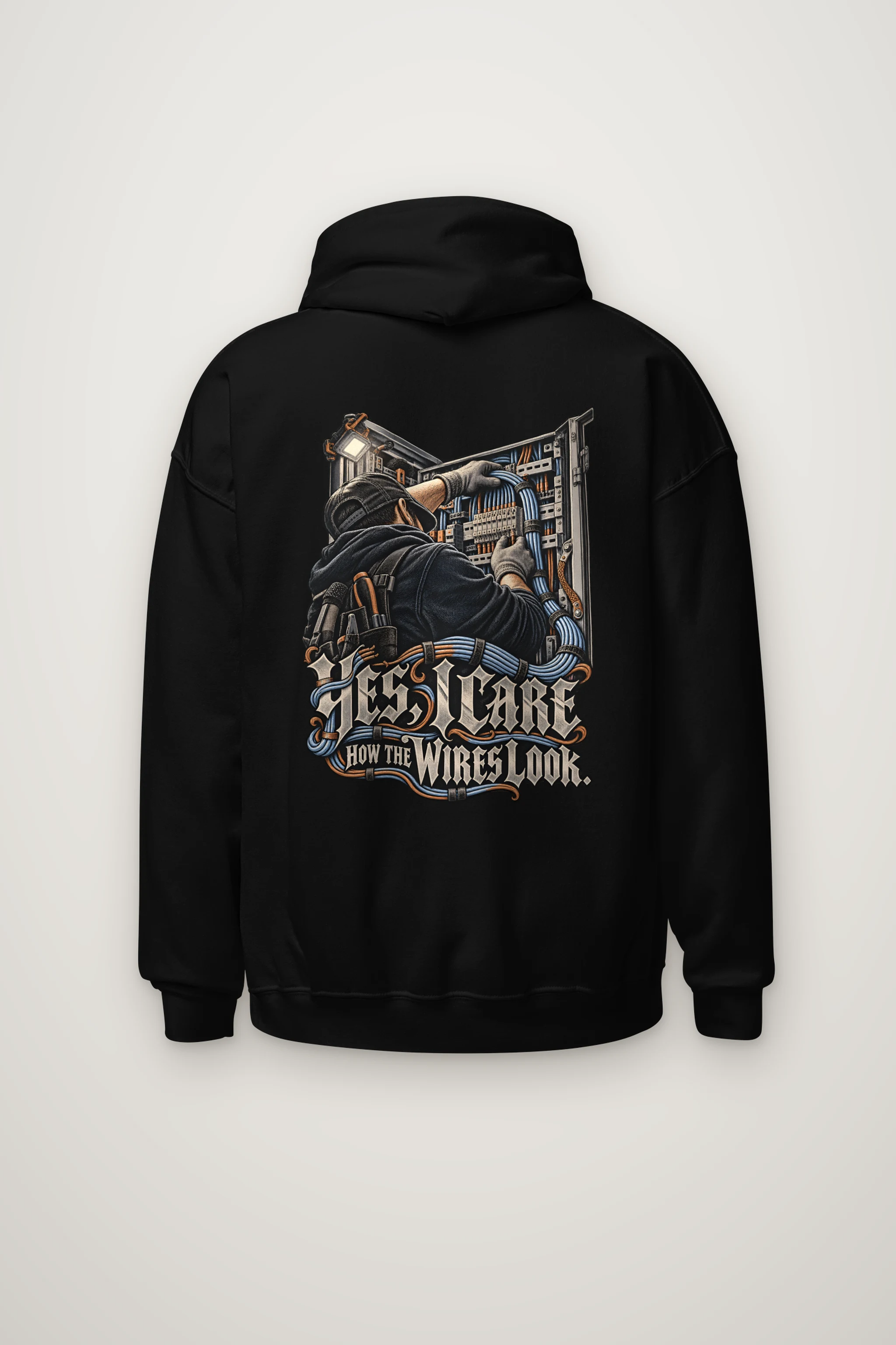 "Yes, I Care How the Wires Look" Heavy Blend Unisex Pullover Hoodie