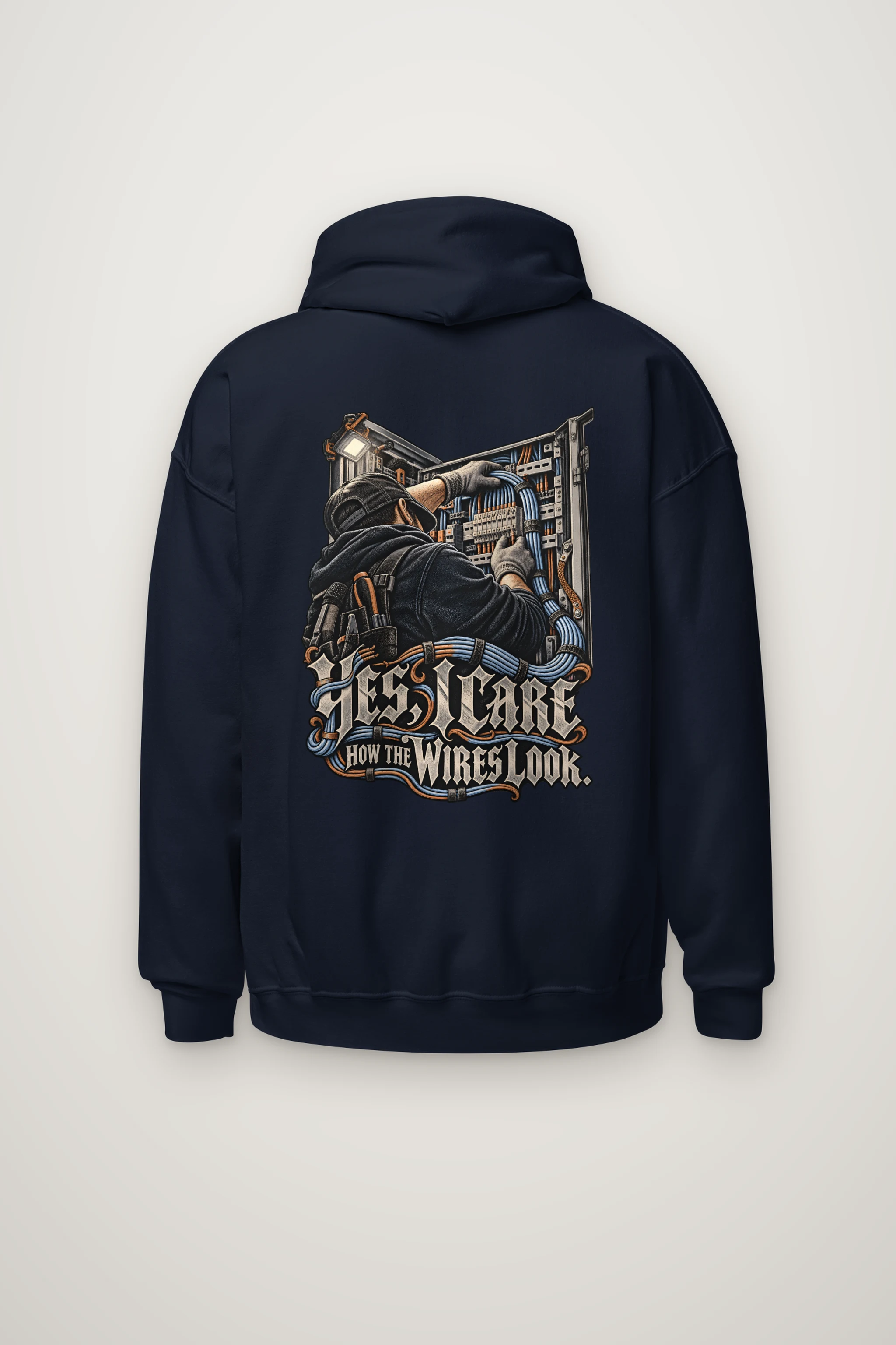 "Yes, I Care How the Wires Look" Heavy Blend Unisex Pullover Hoodie