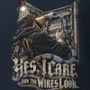 "Yes, I Care How the Wires Look" Heavyweight Unisex Crewneck T-shirt