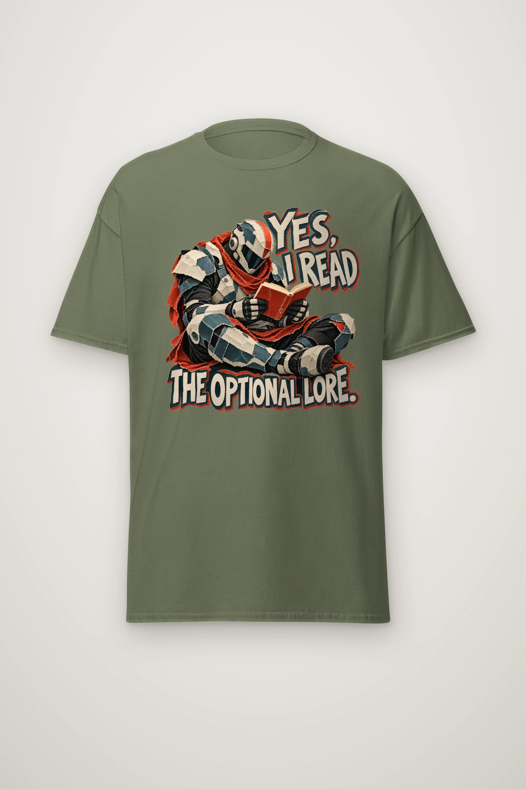 "Yes, I Read The Optional Lore" Heavyweight Unisex Crewneck T-shirt