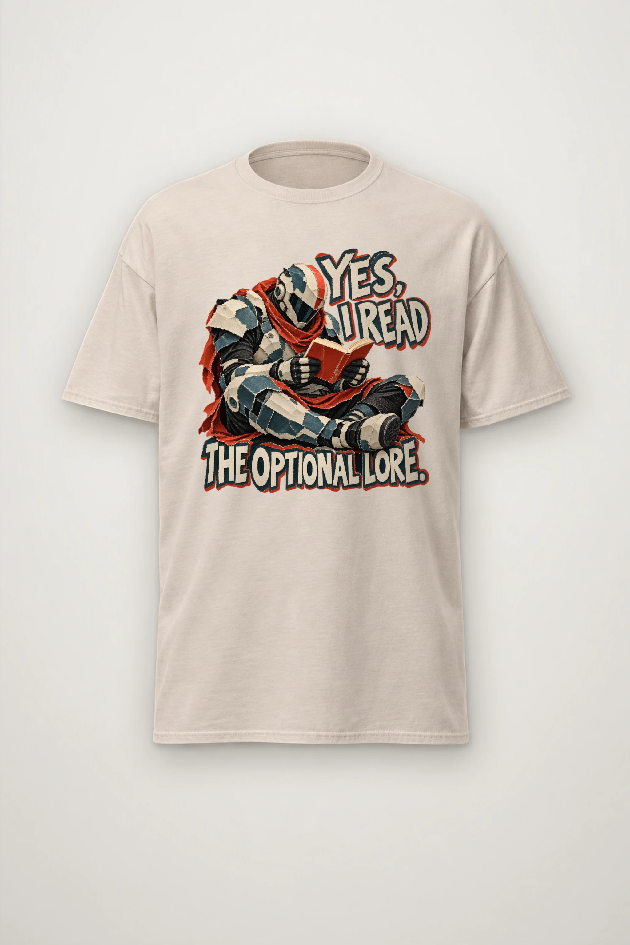 "Yes, I Read The Optional Lore" Heavyweight Unisex Crewneck T-shirt