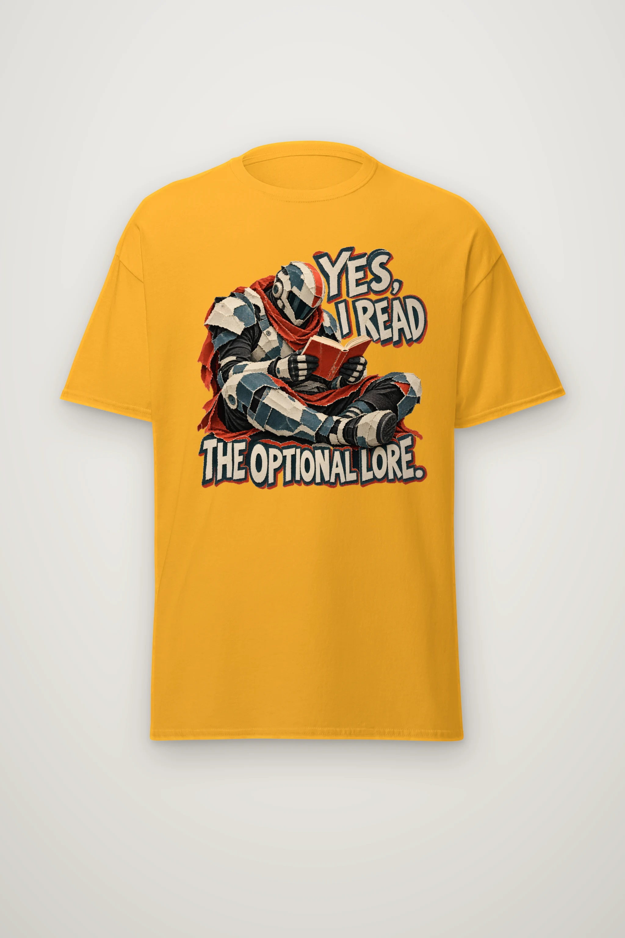 "Yes, I Read The Optional Lore" Heavyweight Unisex Crewneck T-shirt