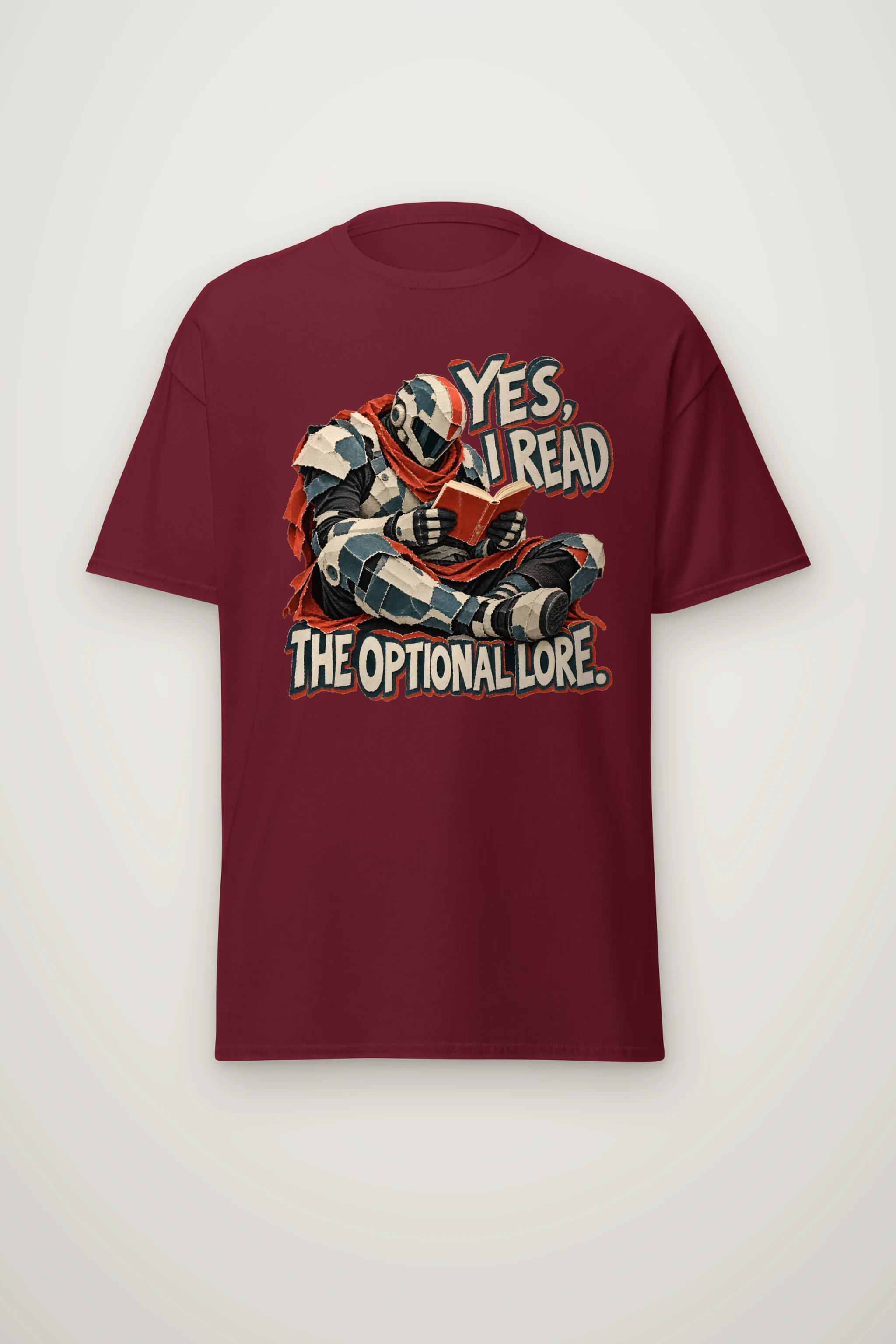 "Yes, I Read The Optional Lore" Heavyweight Unisex Crewneck T-shirt