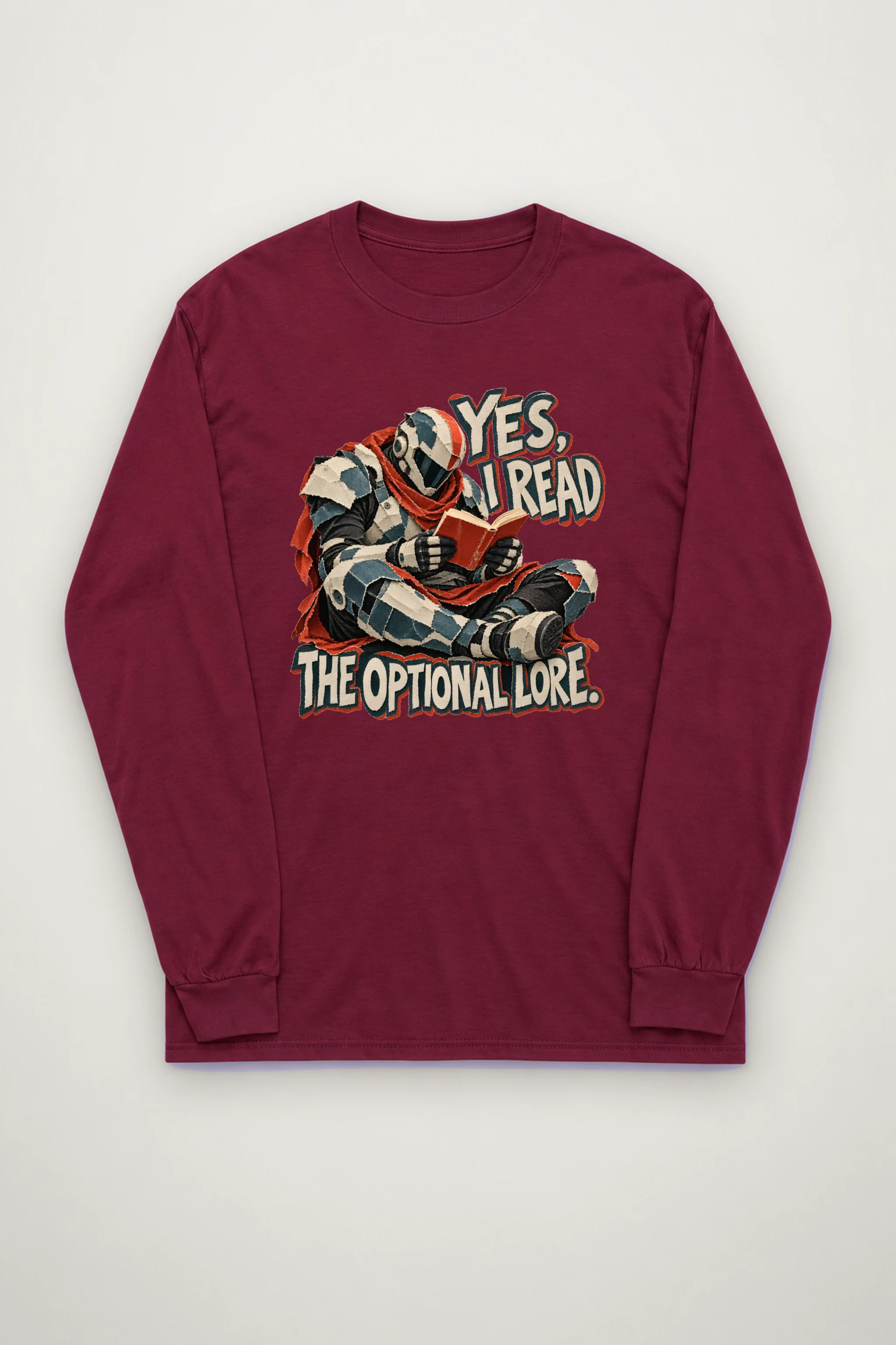 "Yes, I Read The Optional Lore" Unisex Longsleeve T-shirt