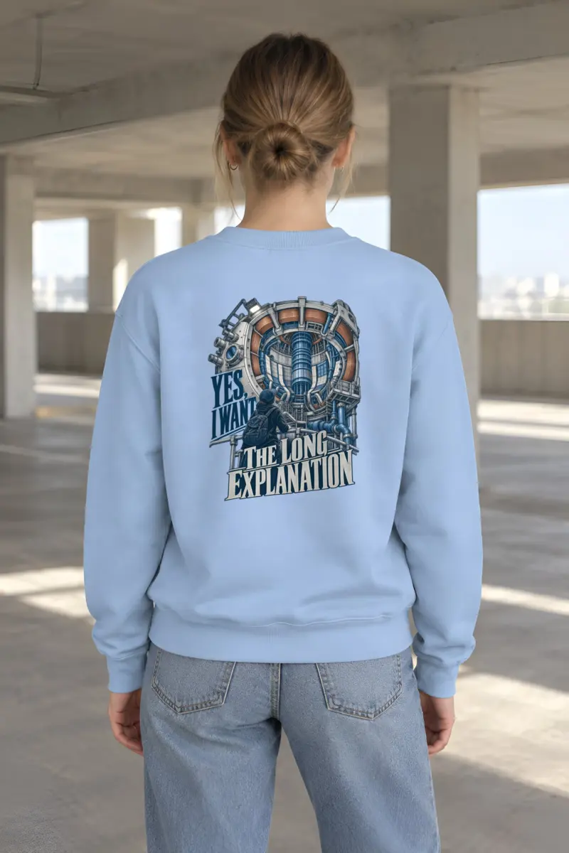 "Yes, I Want The Long Explanation" Heavy Blend Unisex Crewneck Sweatshirt