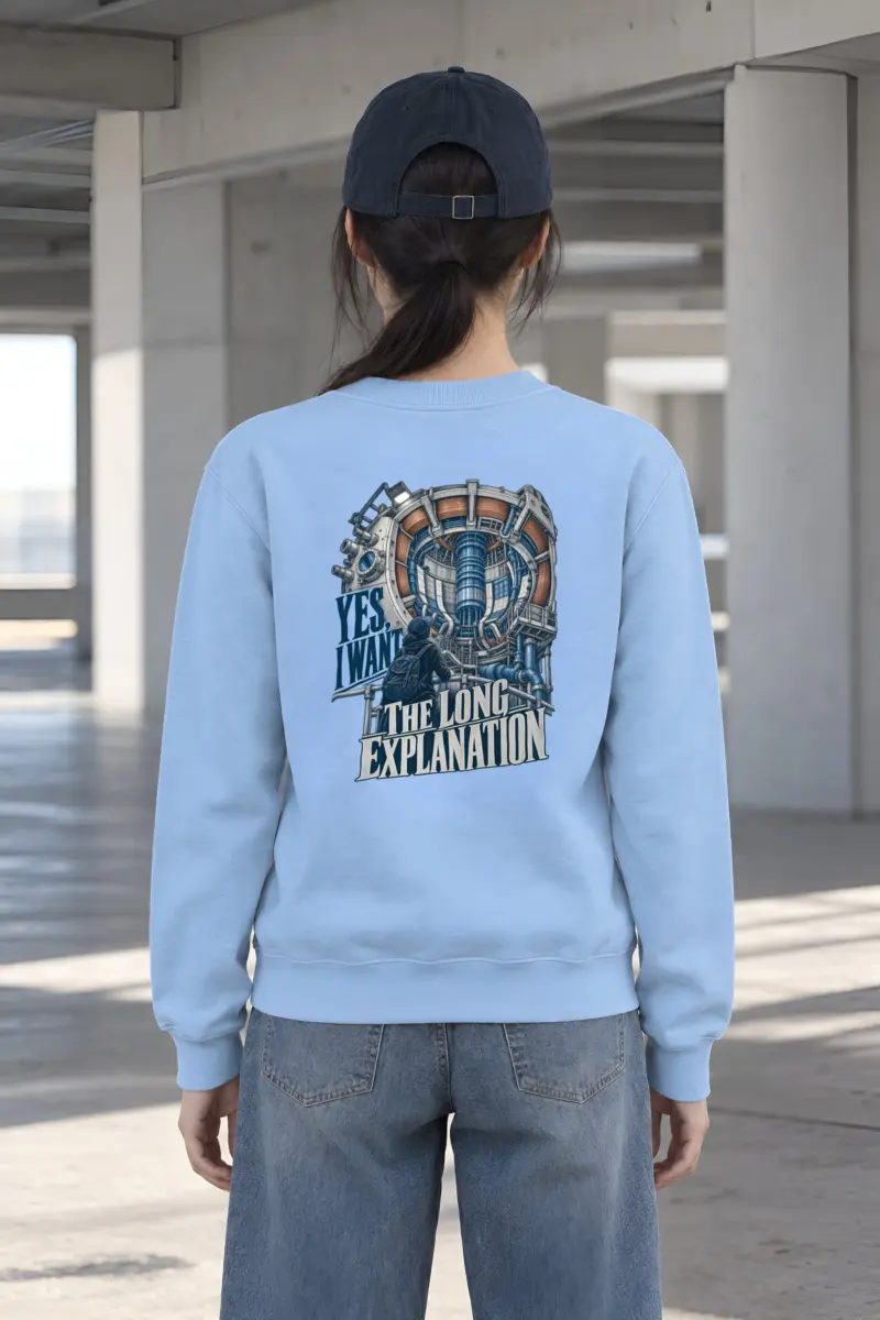 “Yes, I Want The Long Explanation” Heavy Blend Unisex Crewneck Sweatshirt