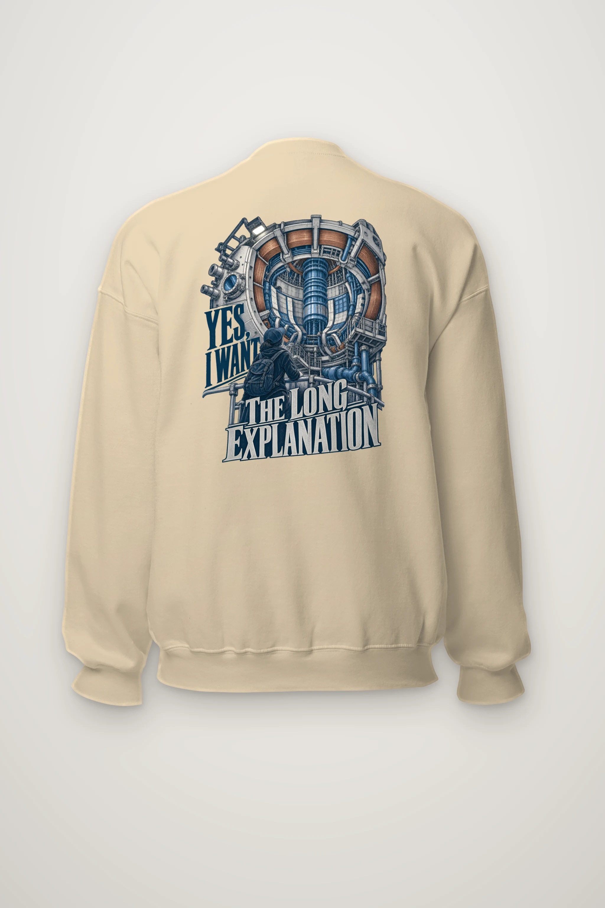 "Yes, I Want The Long Explanation" Heavy Blend Unisex Crewneck Sweatshirt