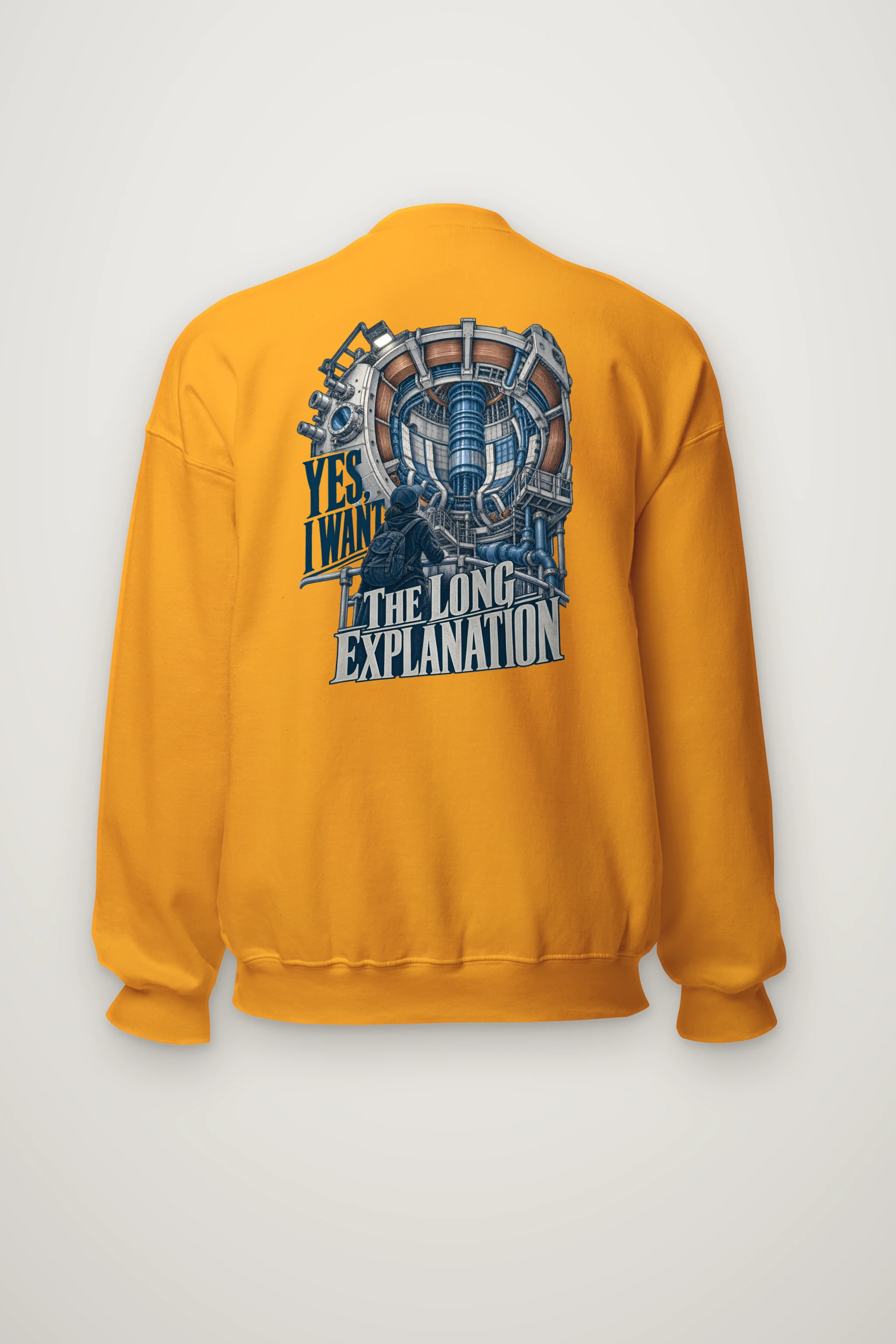 "Yes, I Want The Long Explanation" Heavy Blend Unisex Crewneck Sweatshirt