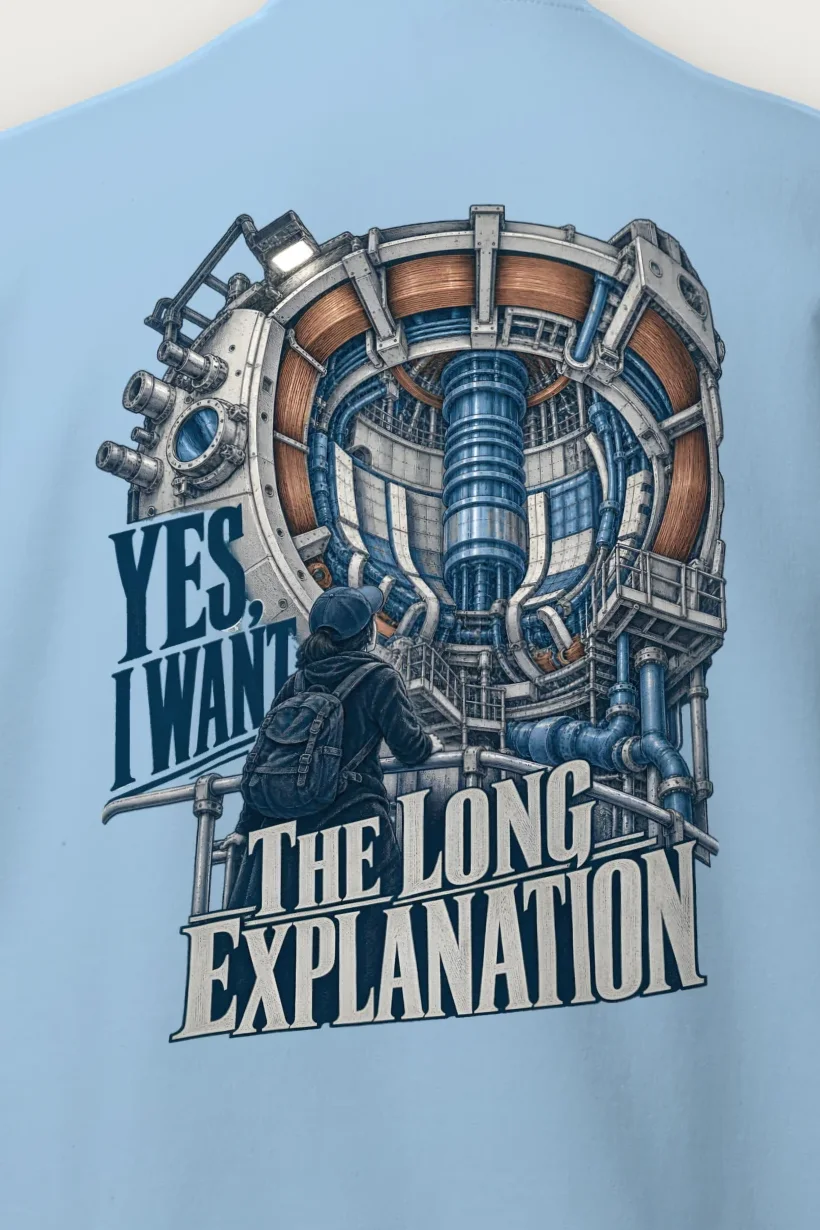 "Yes, I Want The Long Explanation" Heavy Blend Unisex Crewneck Sweatshirt - the graphic up close