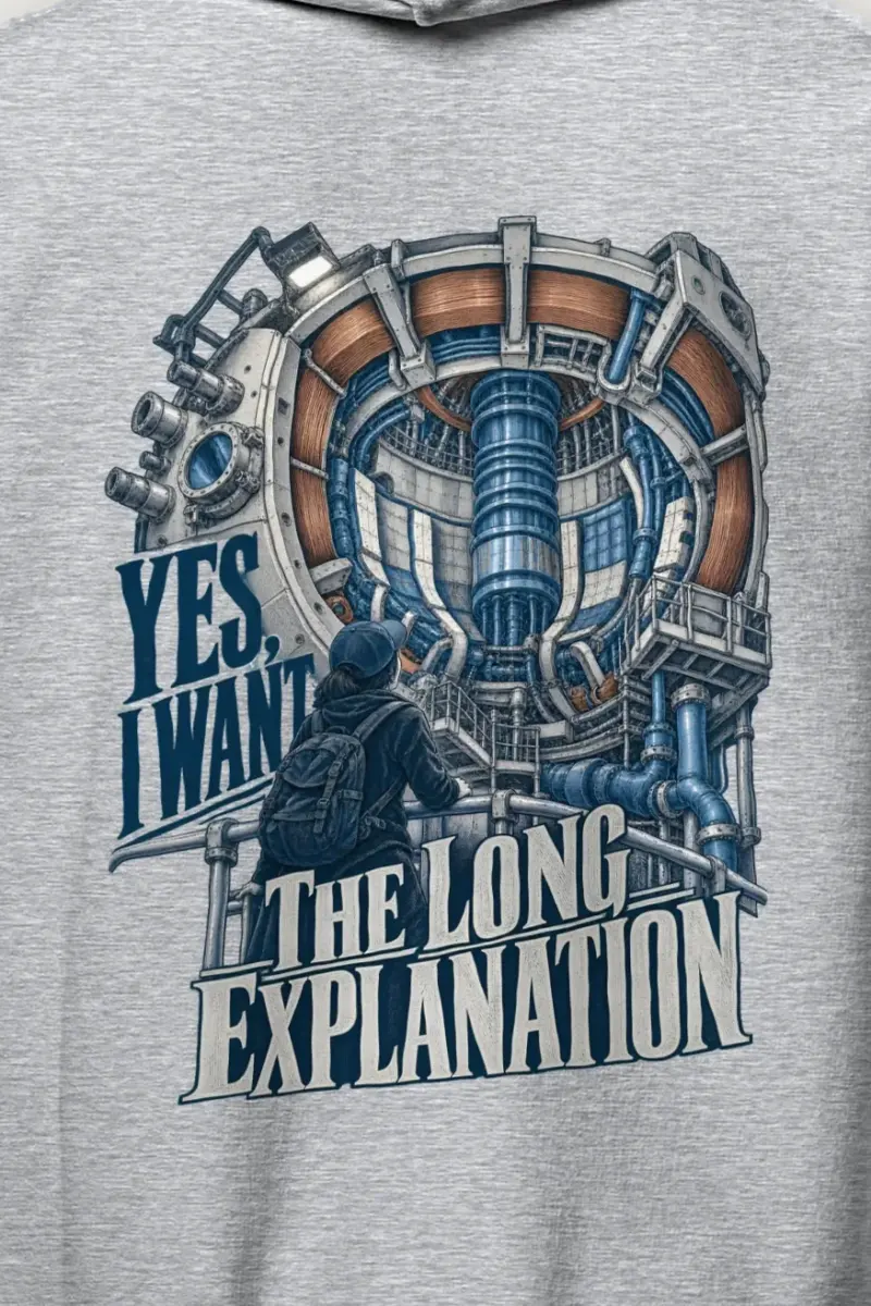 "Yes, I Want the Long Explanation" Heavy Blend Unisex Pullover Hoodie - the graphic up close