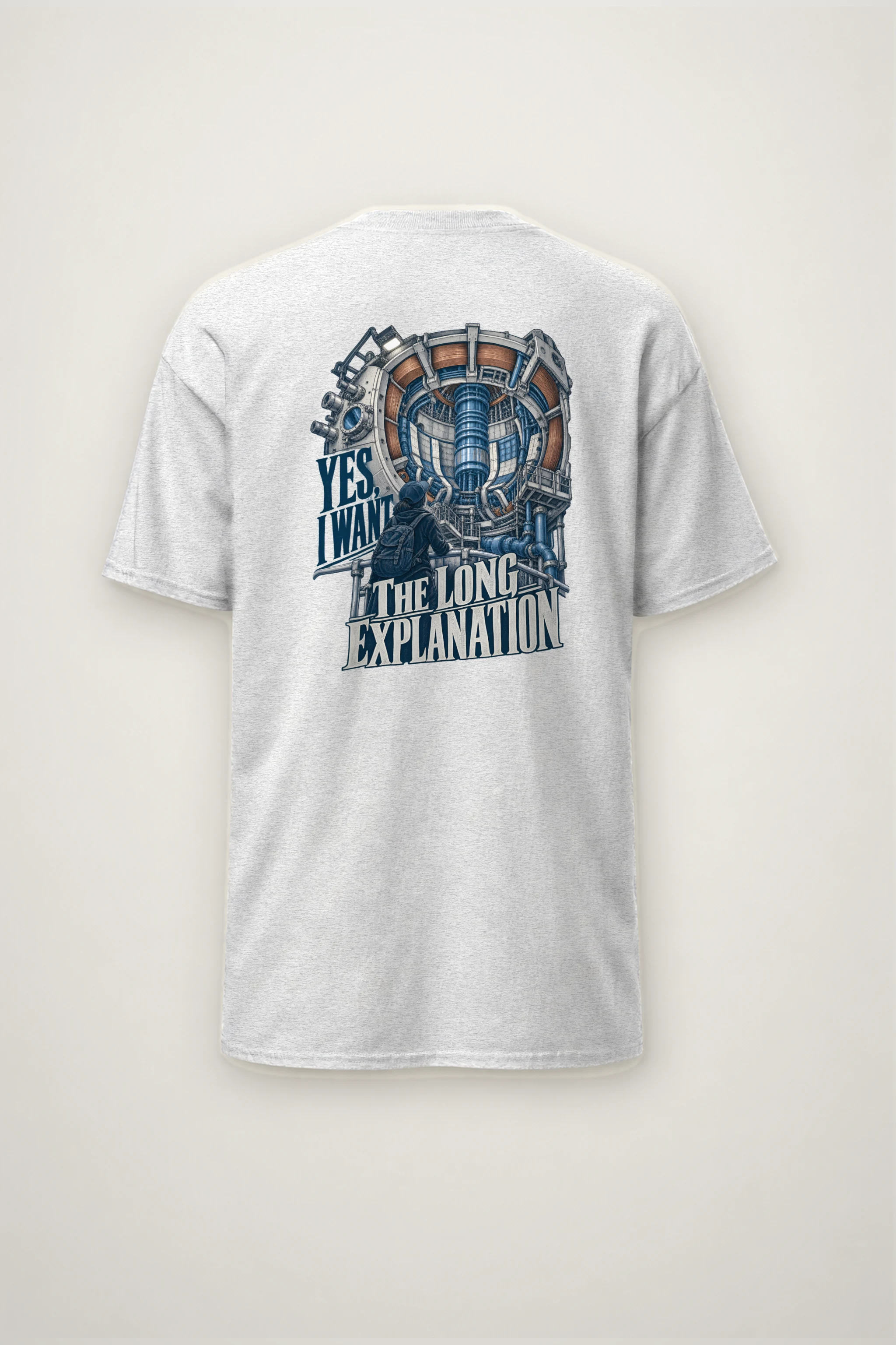 "Yes, I Want The Long Explanation" Heavyweight Unisex Crewneck T-shirt