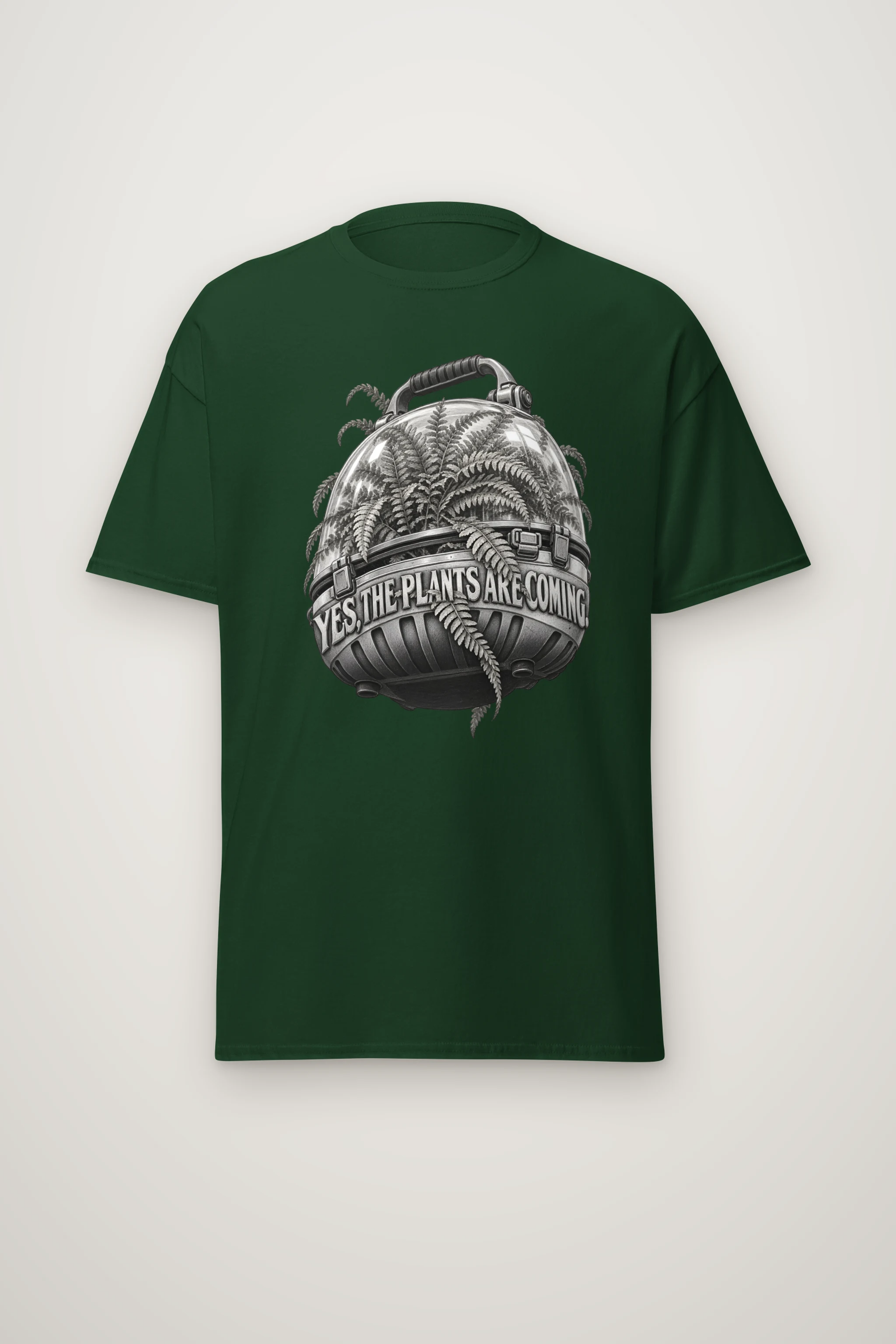 "Yes, The Plants Are Coming" Heavyweight Unisex Crewneck T-shirt