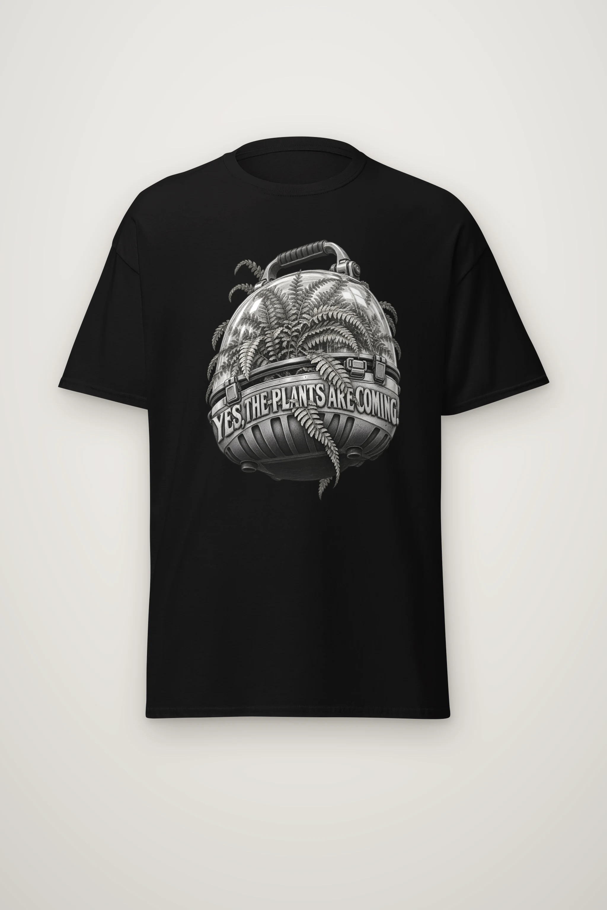 "Yes, The Plants Are Coming" Heavyweight Unisex Crewneck T-shirt