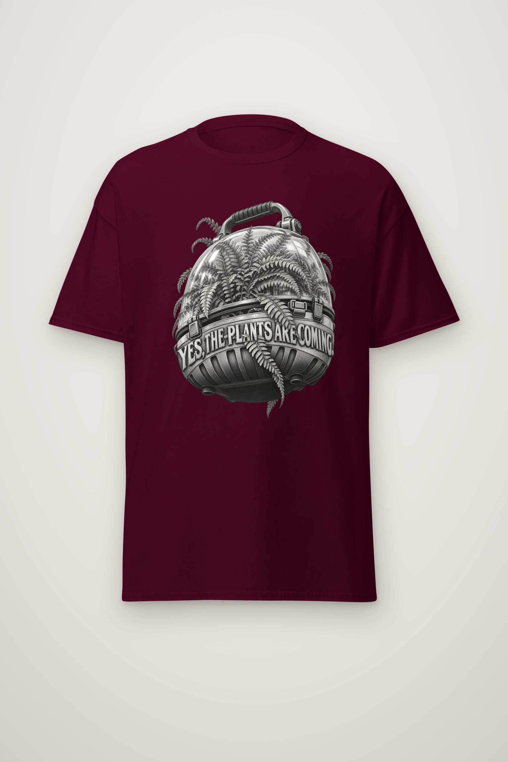 "Yes, The Plants Are Coming" Heavyweight Unisex Crewneck T-shirt