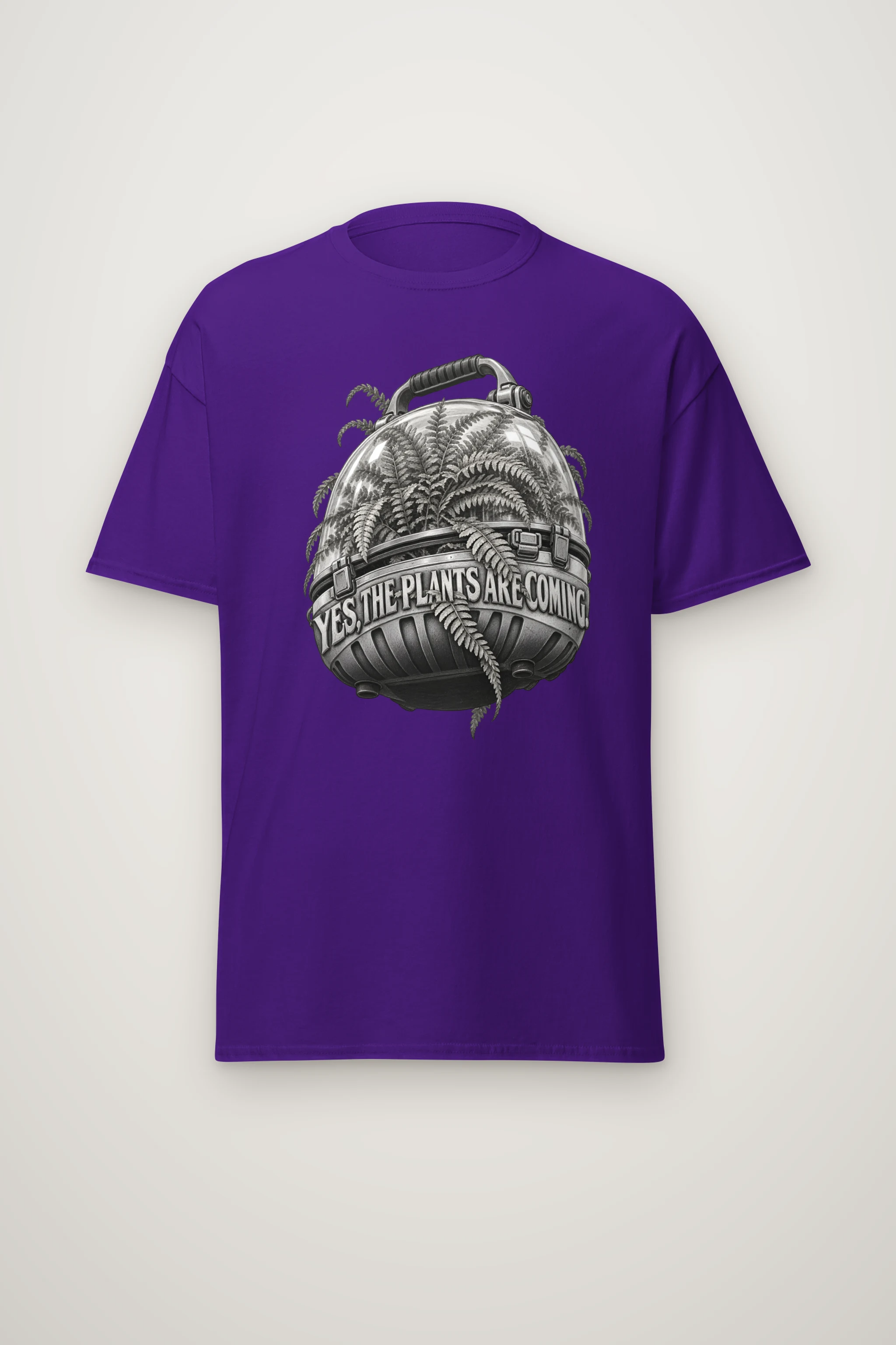 "Yes, The Plants Are Coming" Heavyweight Unisex Crewneck T-shirt