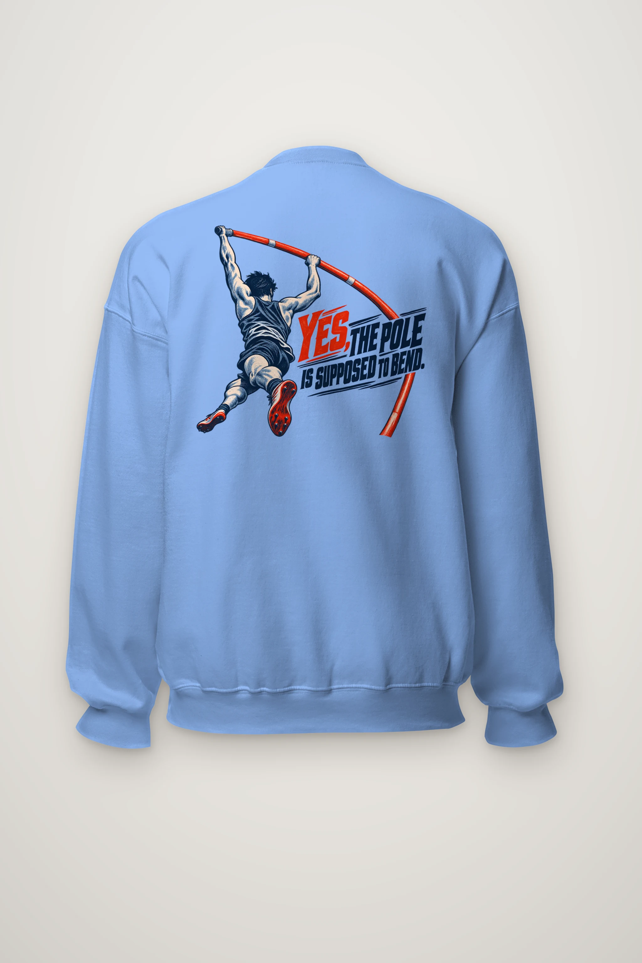 "Yes, The Pole Is Supposed to Bend" Heavy Blend Unisex Crewneck Sweatshirt