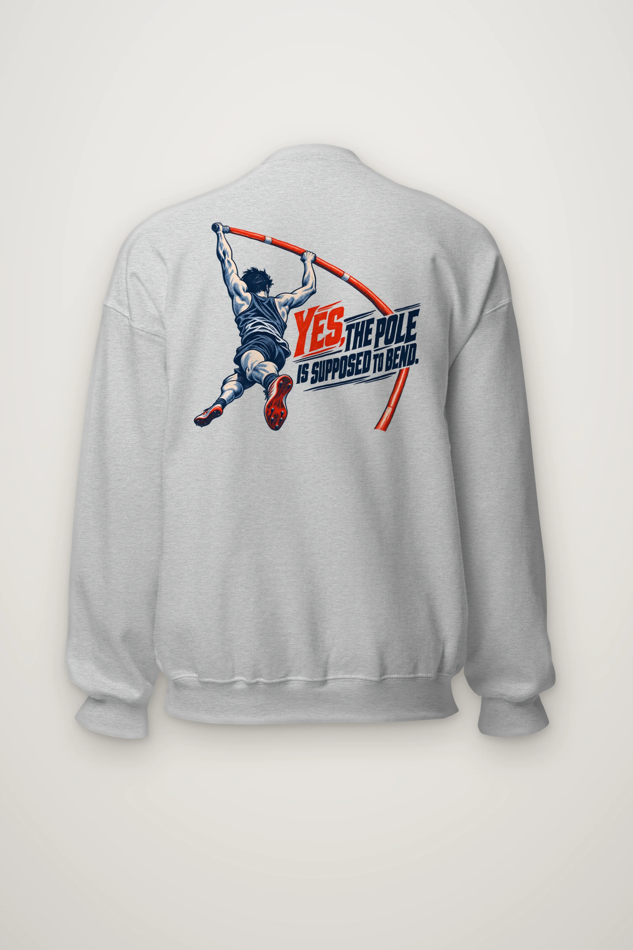 "Yes, The Pole Is Supposed to Bend" Heavy Blend Unisex Crewneck Sweatshirt