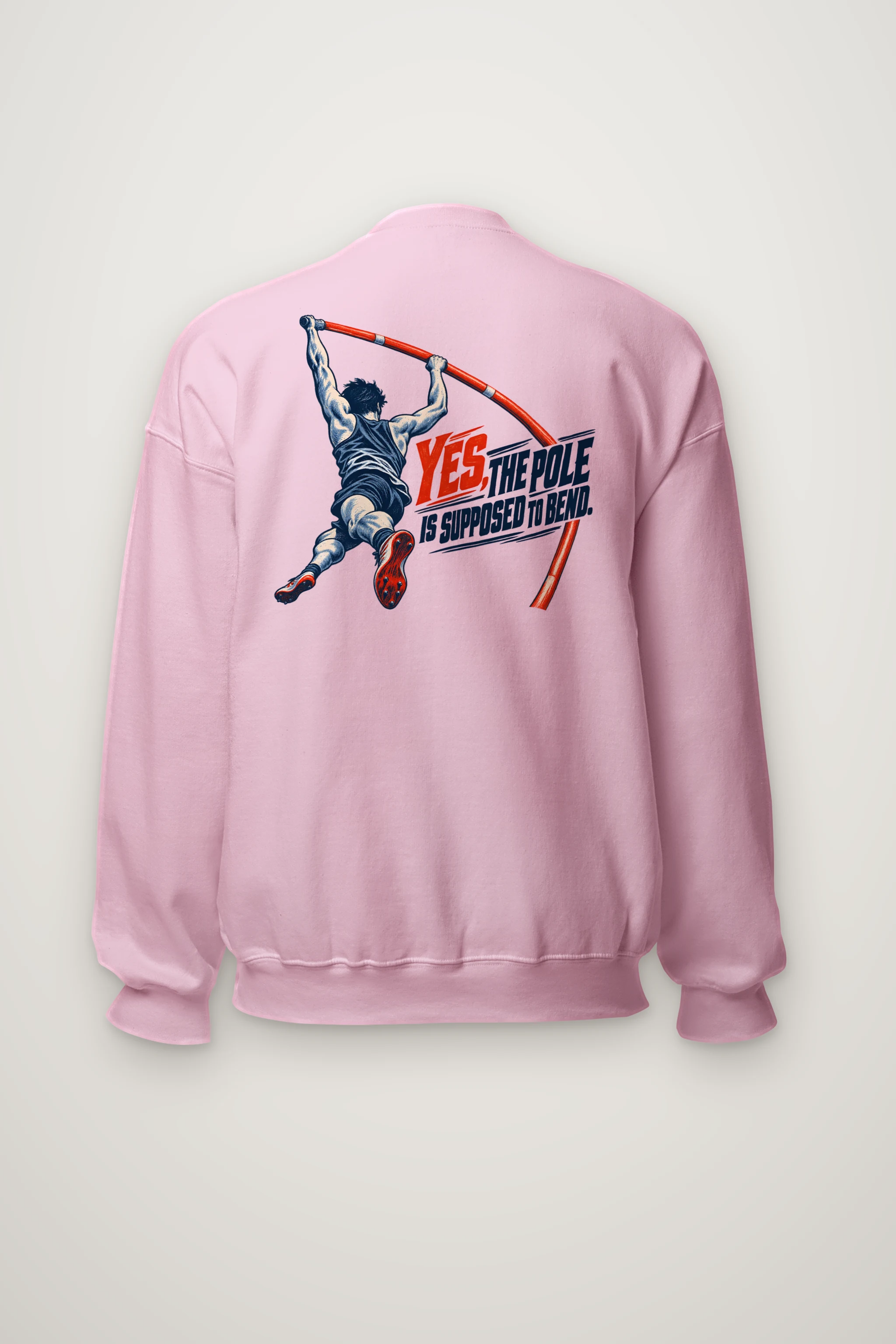 "Yes, The Pole Is Supposed to Bend" Heavy Blend Unisex Crewneck Sweatshirt