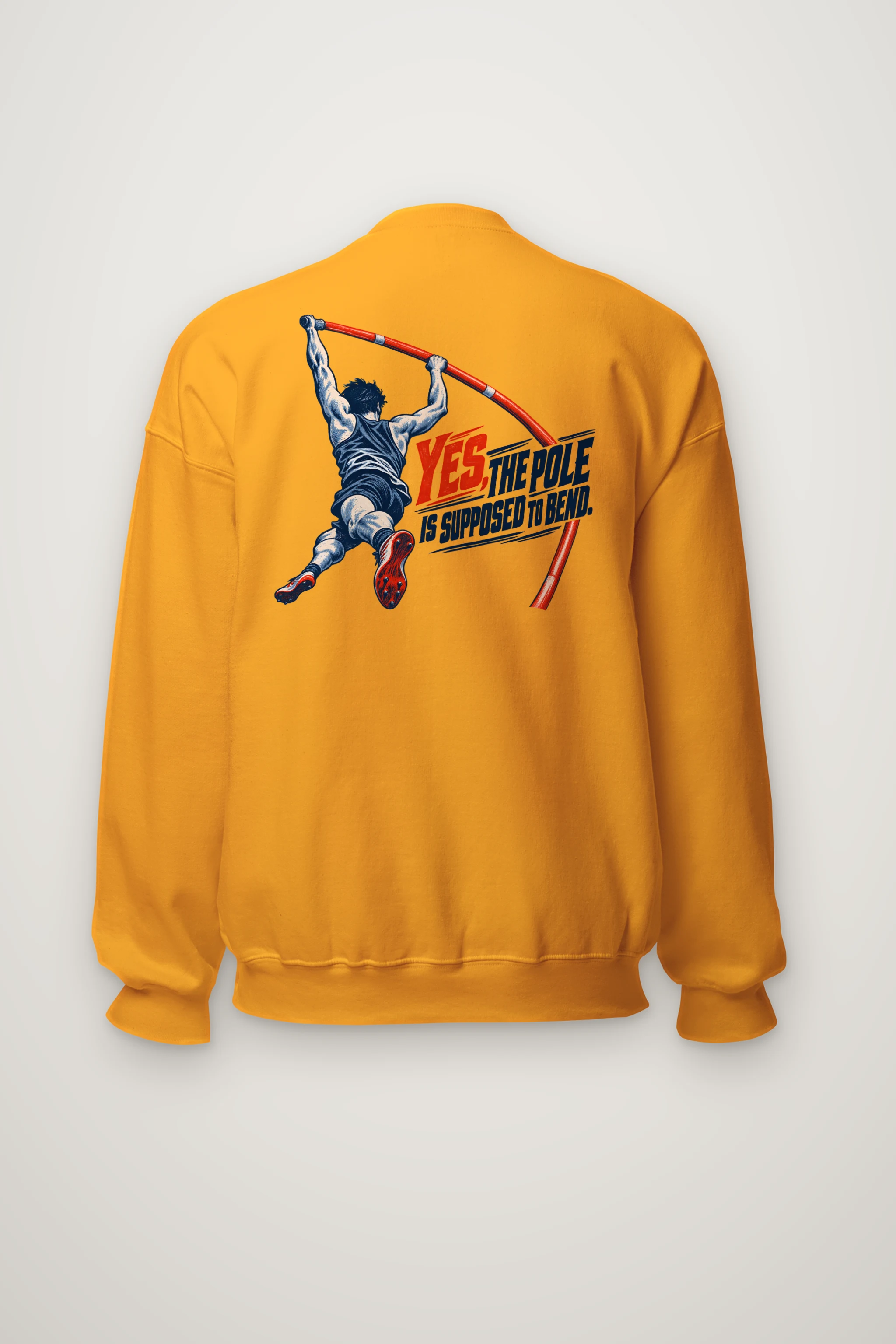 "Yes, The Pole Is Supposed to Bend" Heavy Blend Unisex Crewneck Sweatshirt