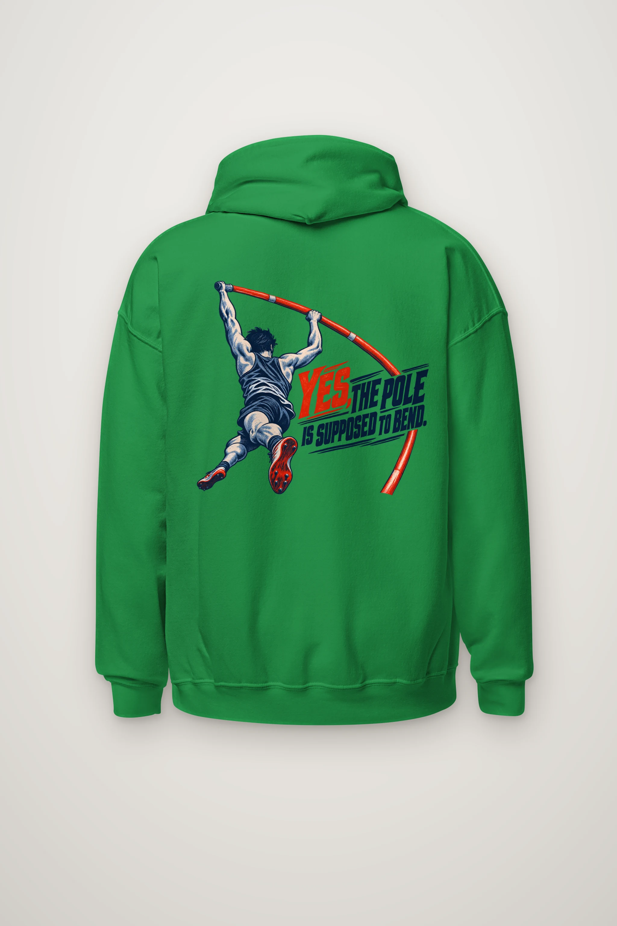 "Yes, the Pole Is Supposed to Bend" Heavy Blend Unisex Pullover Hoodie