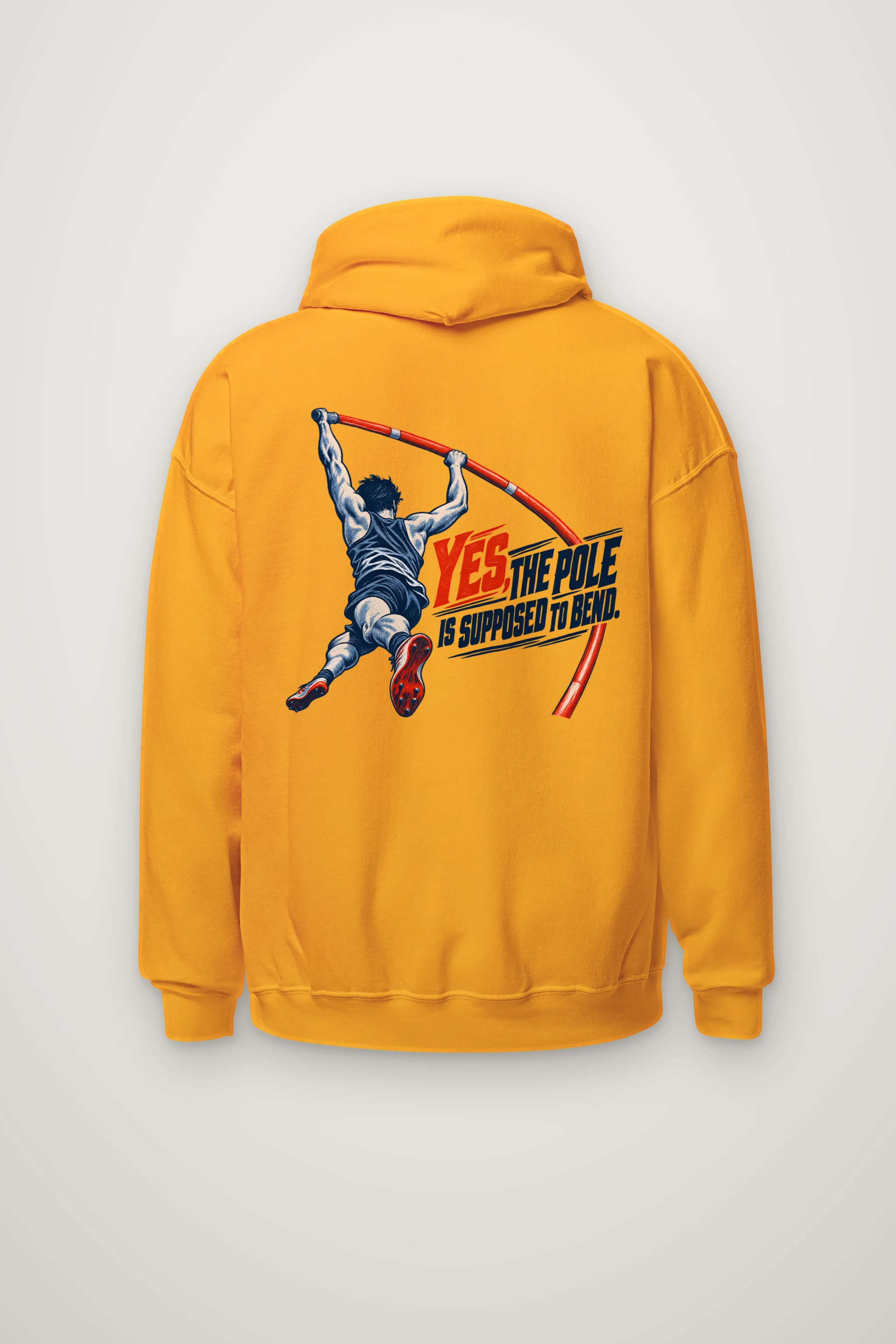 "Yes, the Pole Is Supposed to Bend" Heavy Blend Unisex Pullover Hoodie