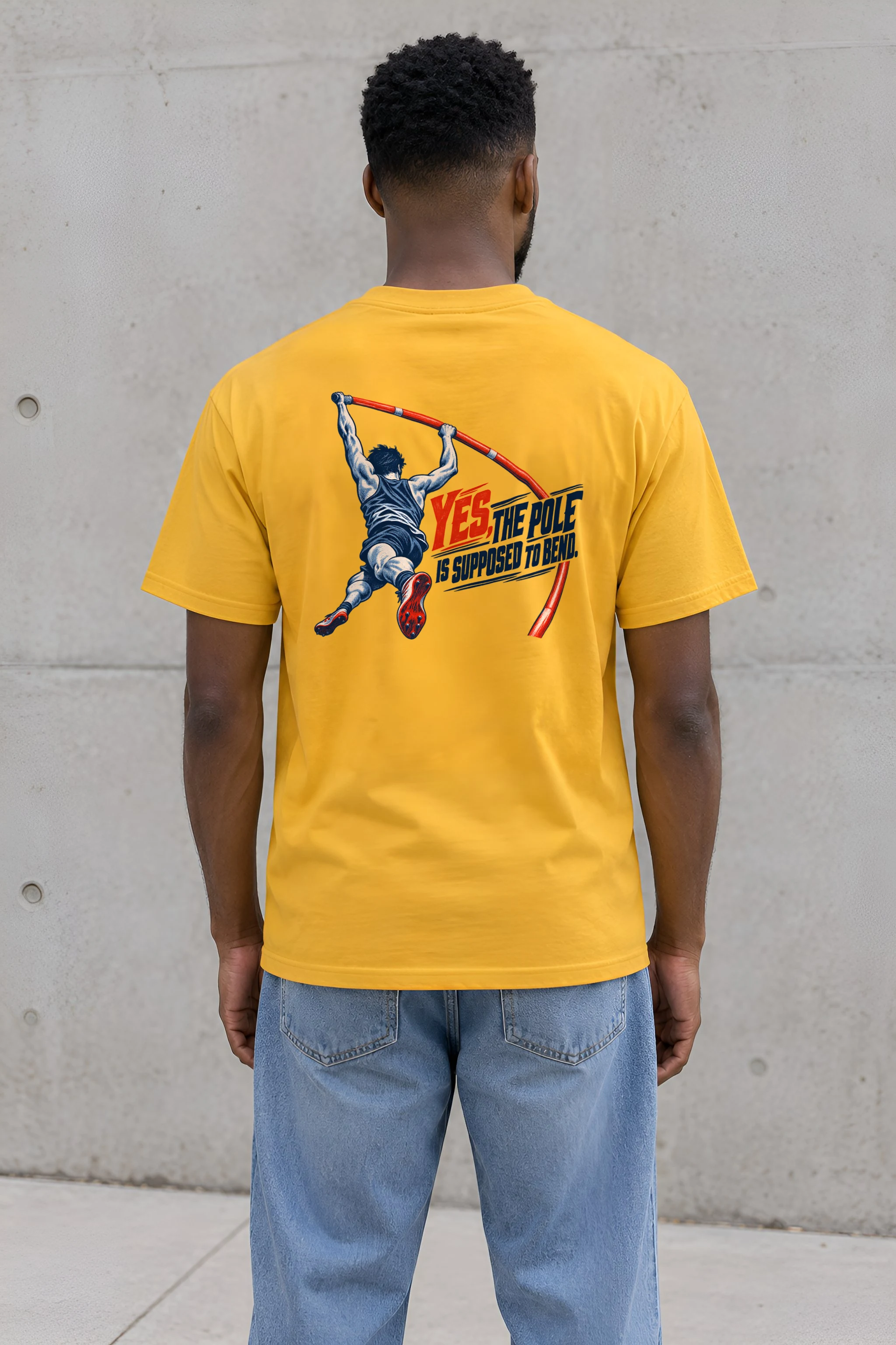 "Yes, the Pole Is Supposed to Bend" Heavyweight Unisex Crewneck T-shirt