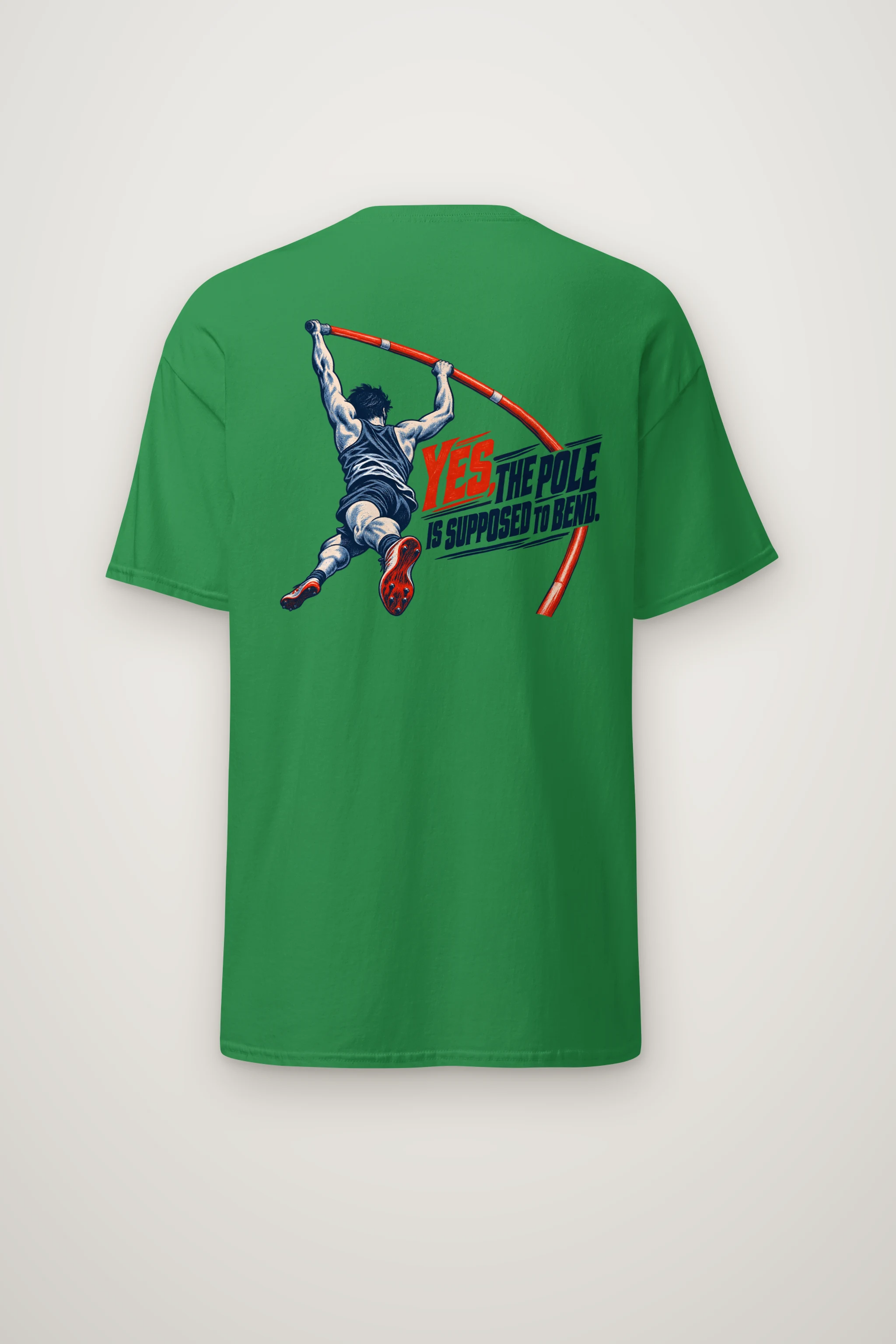 "Yes, the Pole Is Supposed to Bend" Heavyweight Unisex Crewneck T-shirt